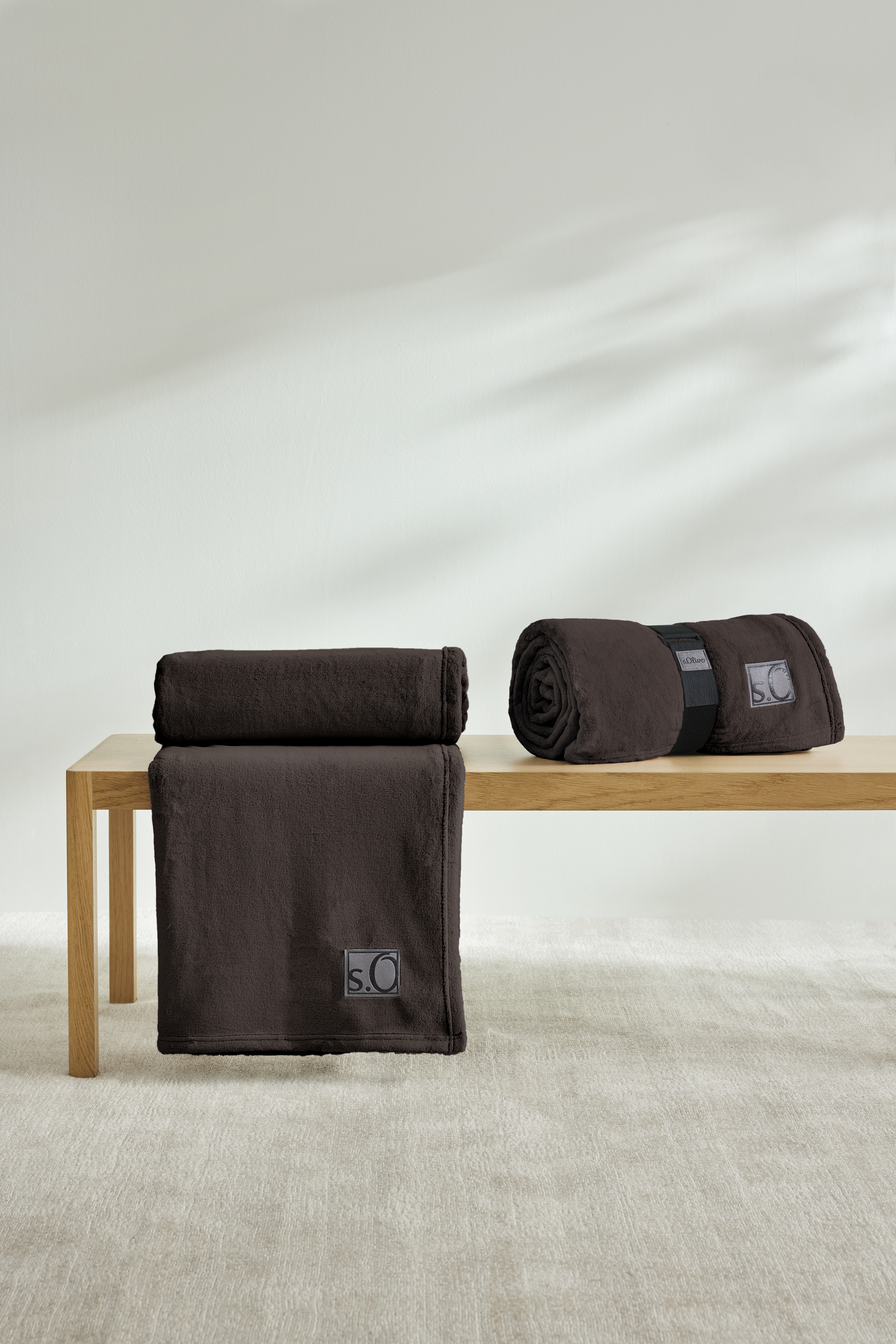 Kuschelsoftdecke S.Oliver - 150x200 cm, dunkelbraun