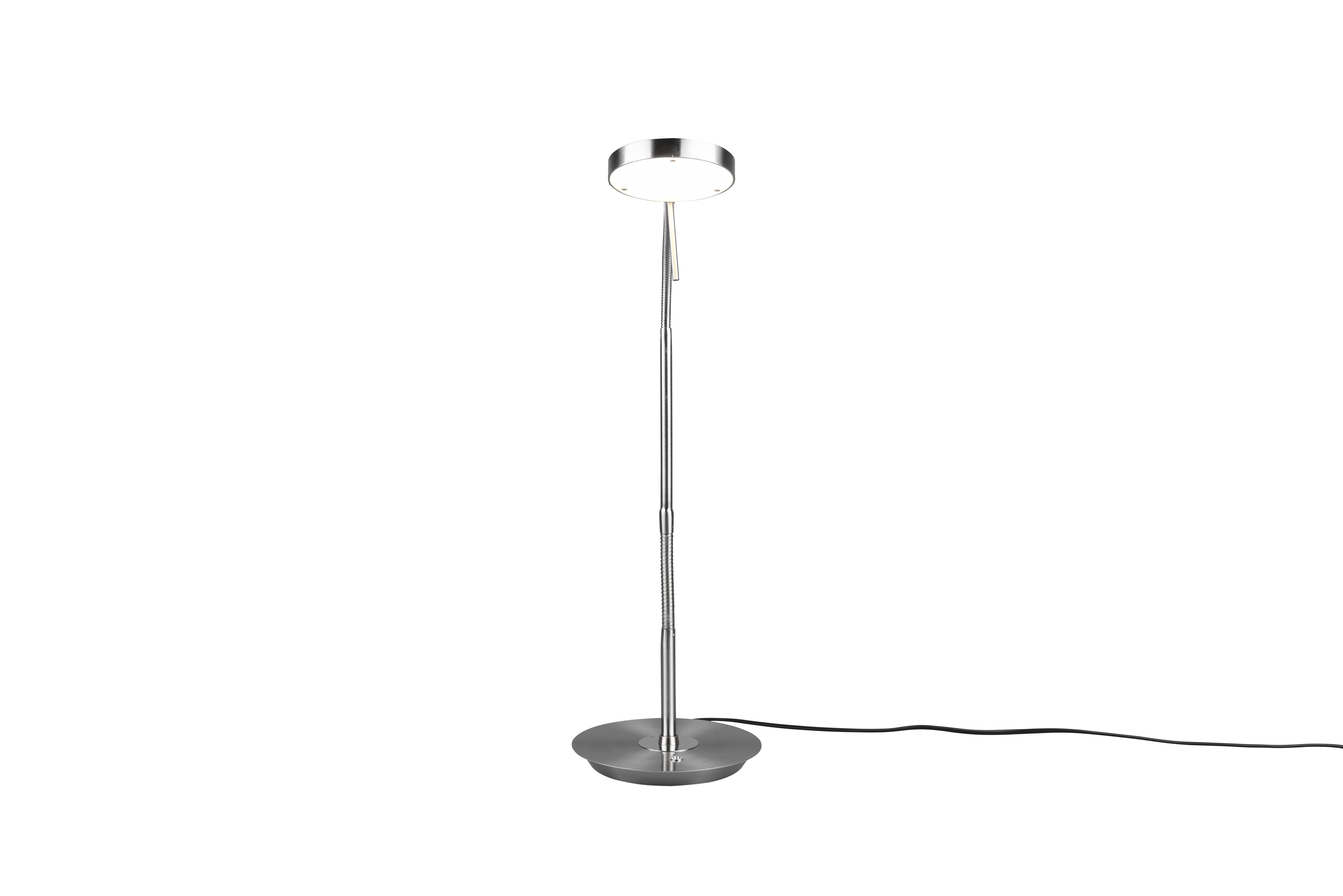Tischleuchte Monza - 1flg., Metall/Nickel matt,19x57x46cm