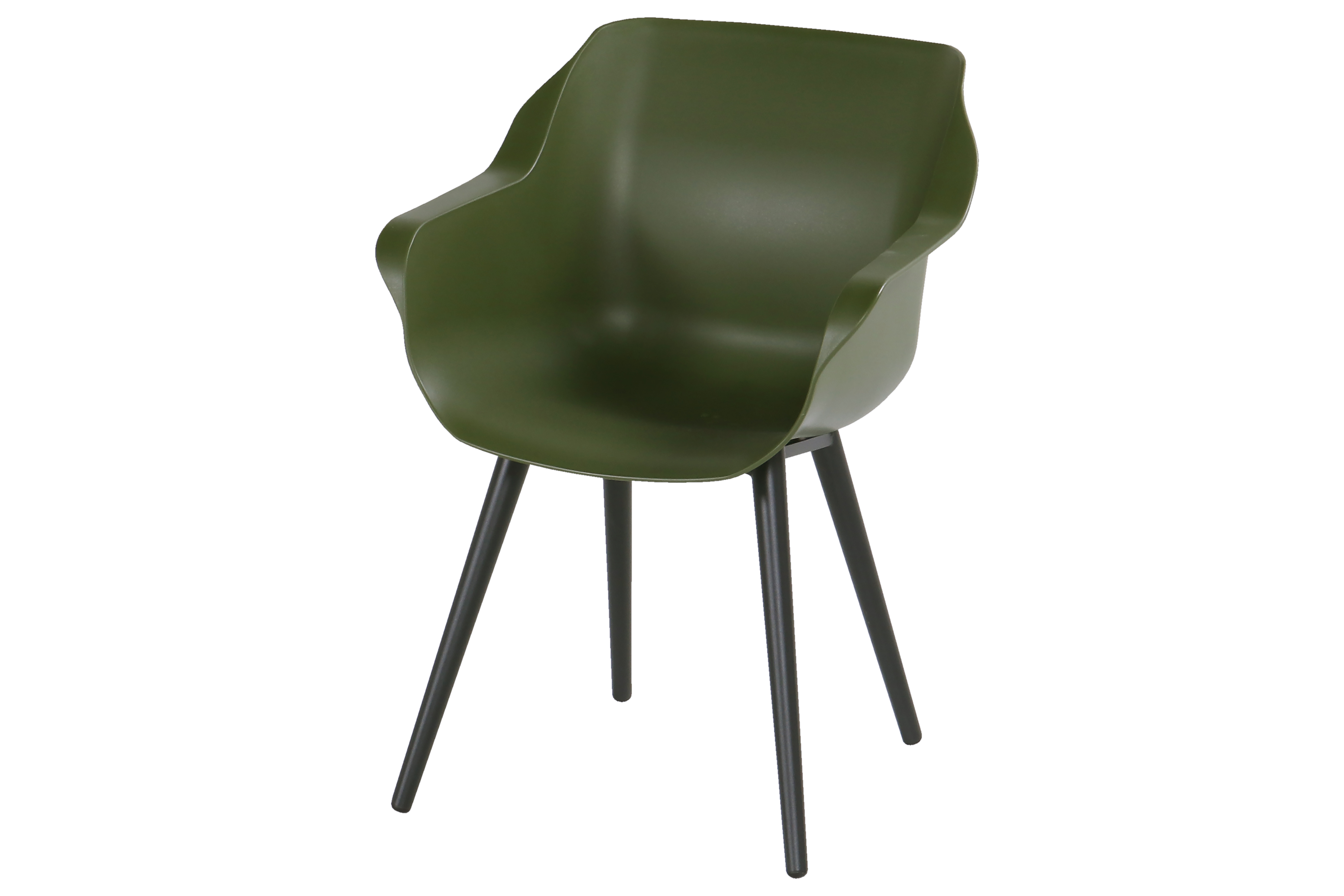Stuhl Armlehne, Sitzschale Moos, Outdoor - SOPHIE