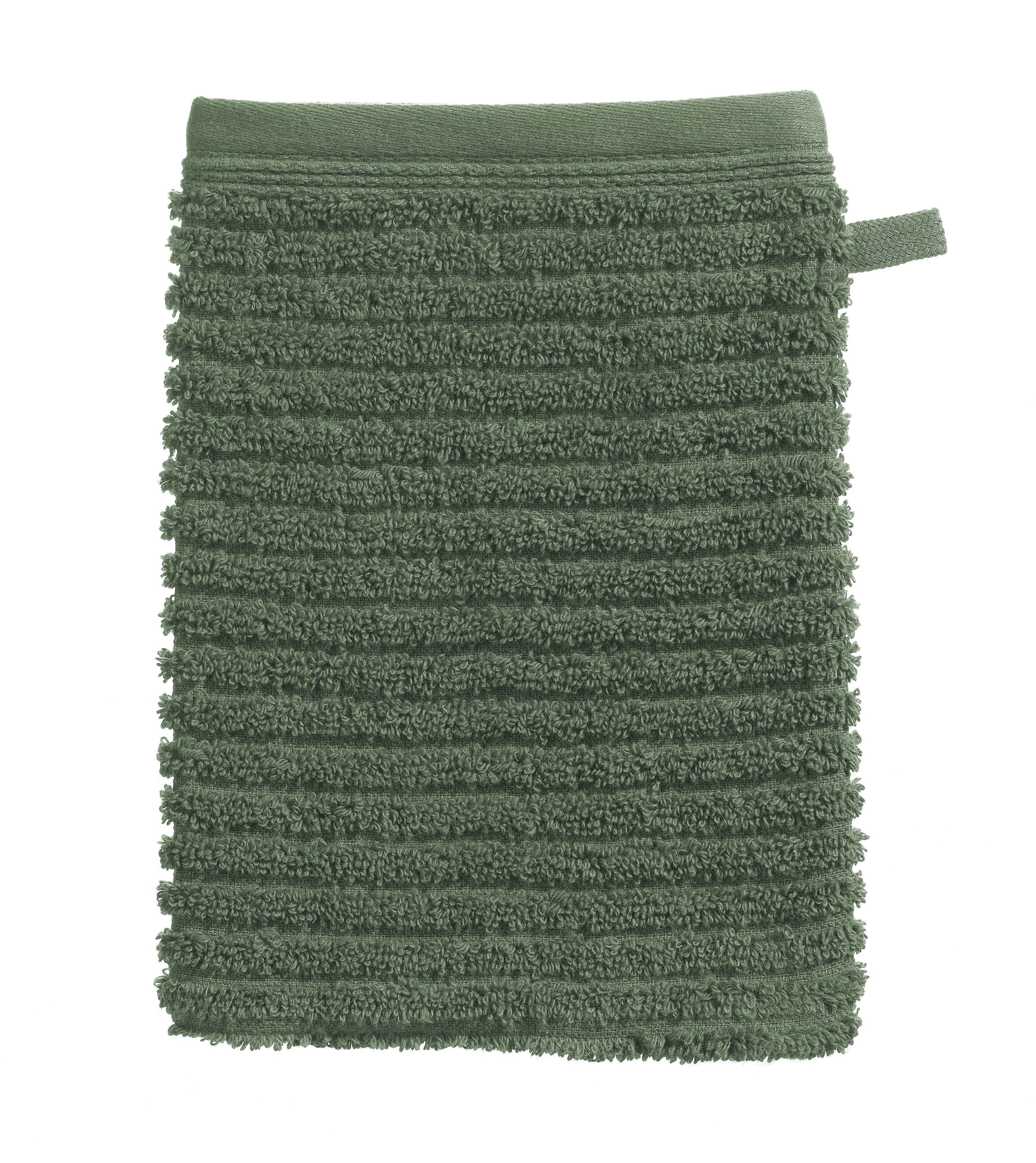 Waschhandschuh Casea Natürlich Almeria, 15x21cm - waldgrün