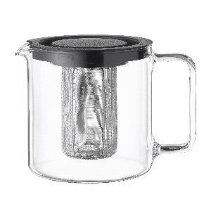 Teekanne mit Sieb - borosilikatglas, 1,3l