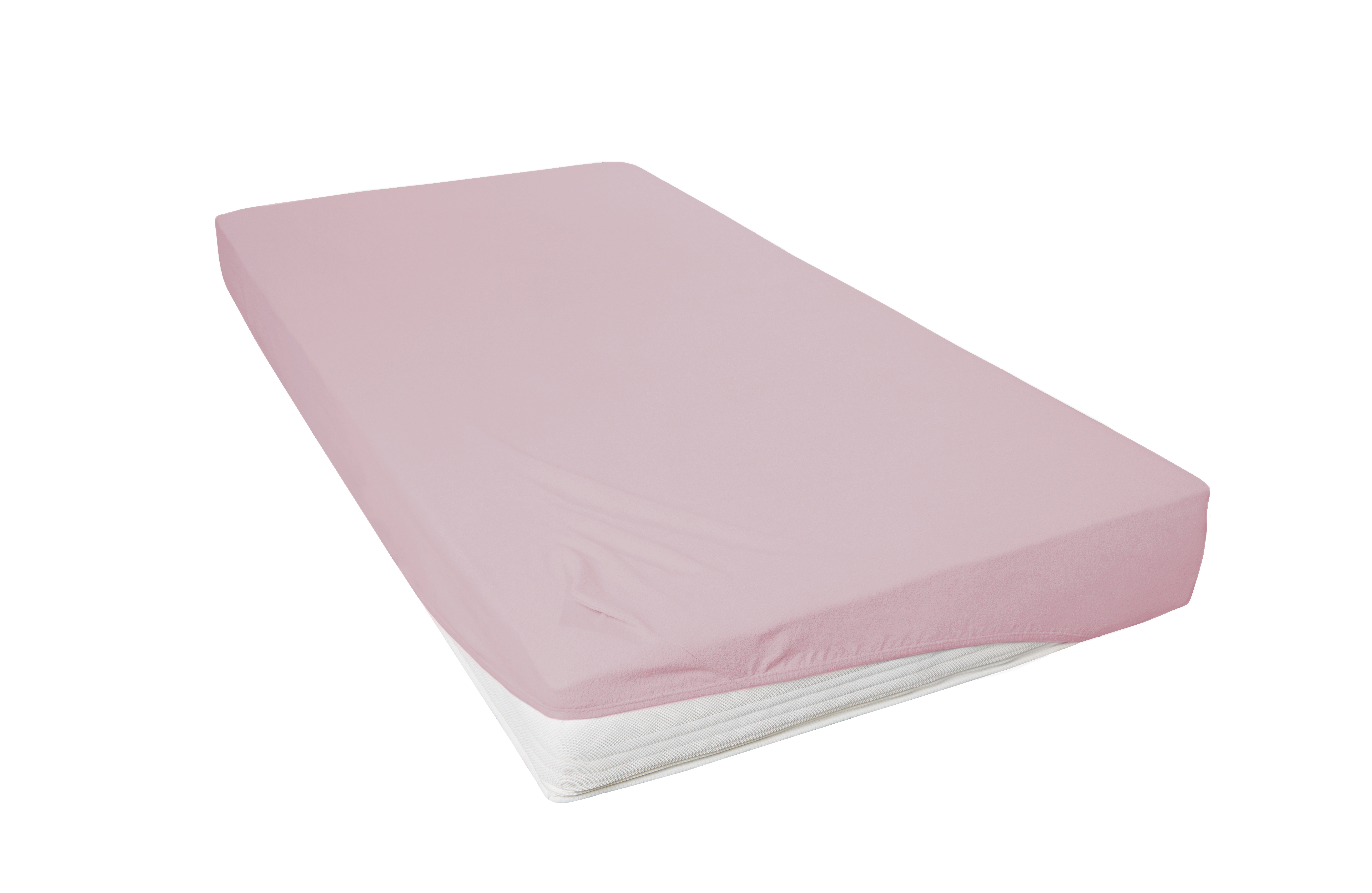 Spannbetttuch Primera Teddy-Flausch - 100x200 cm, mauve