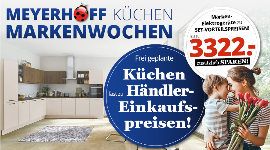Küchen-Markenwochen • Küchen fast zu Händlereinkaufspreisen + Elektrogeräte Sets zu Vorteilspreisen
