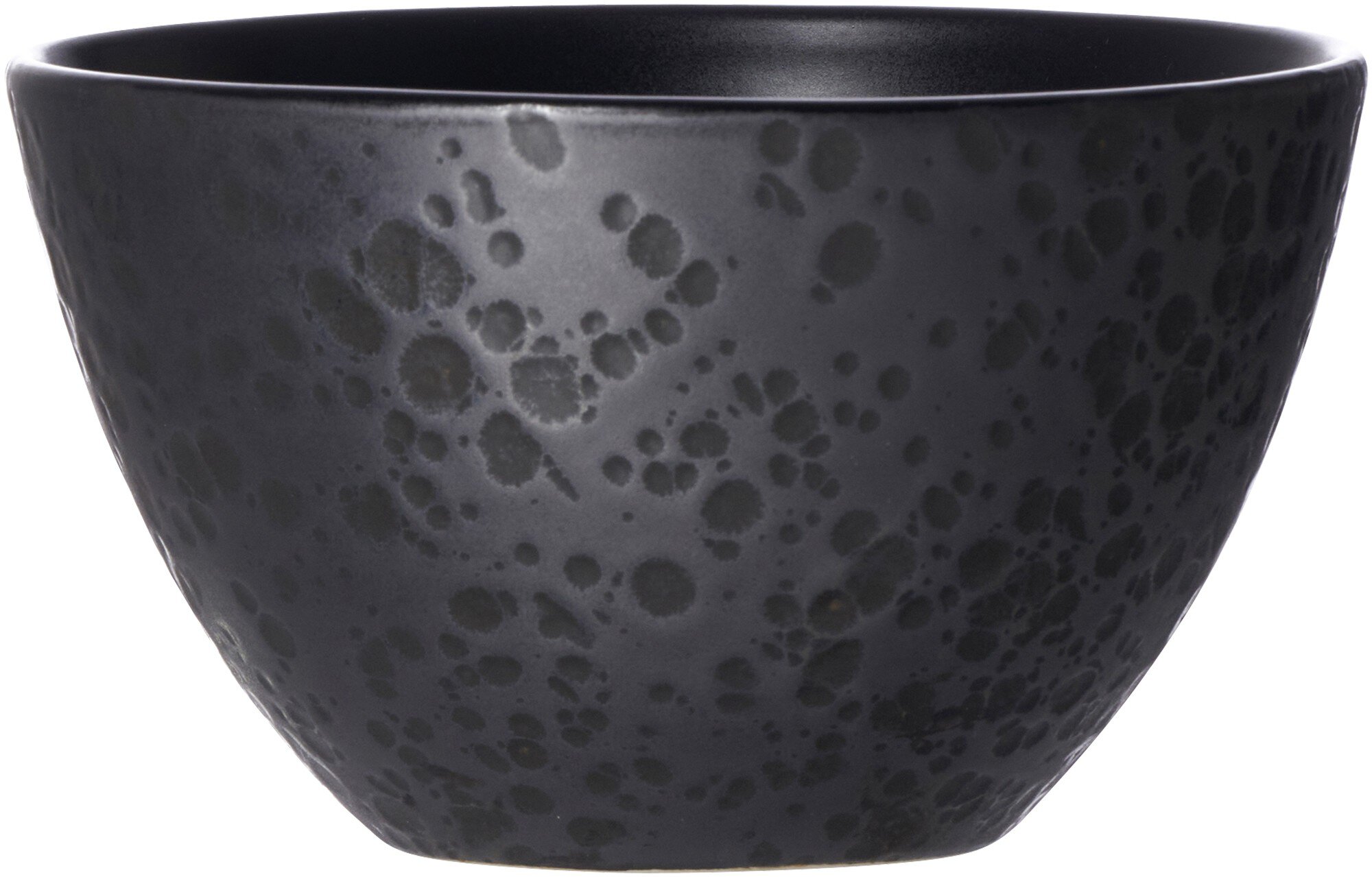 Müslischale Kitwe Schwarz 14 cm - Steingut, spülmaschinenfest, rund, schwarz