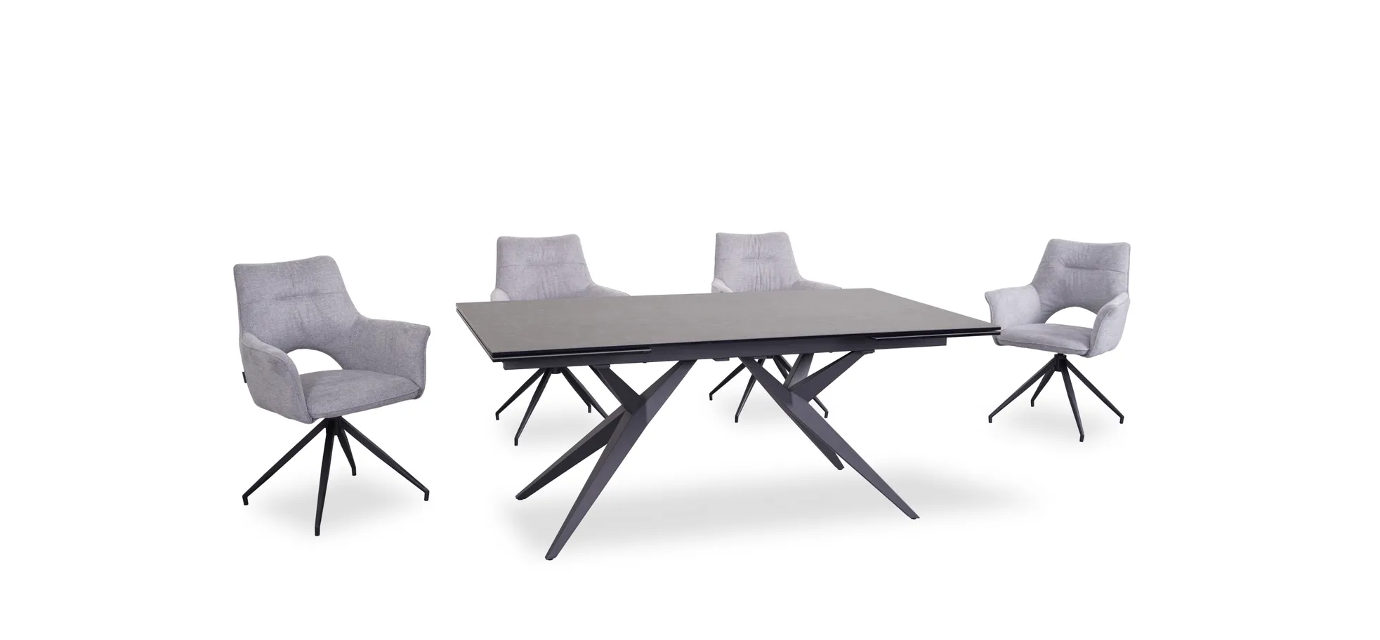 Armlehnstuhl, hellgrau  - Maleen