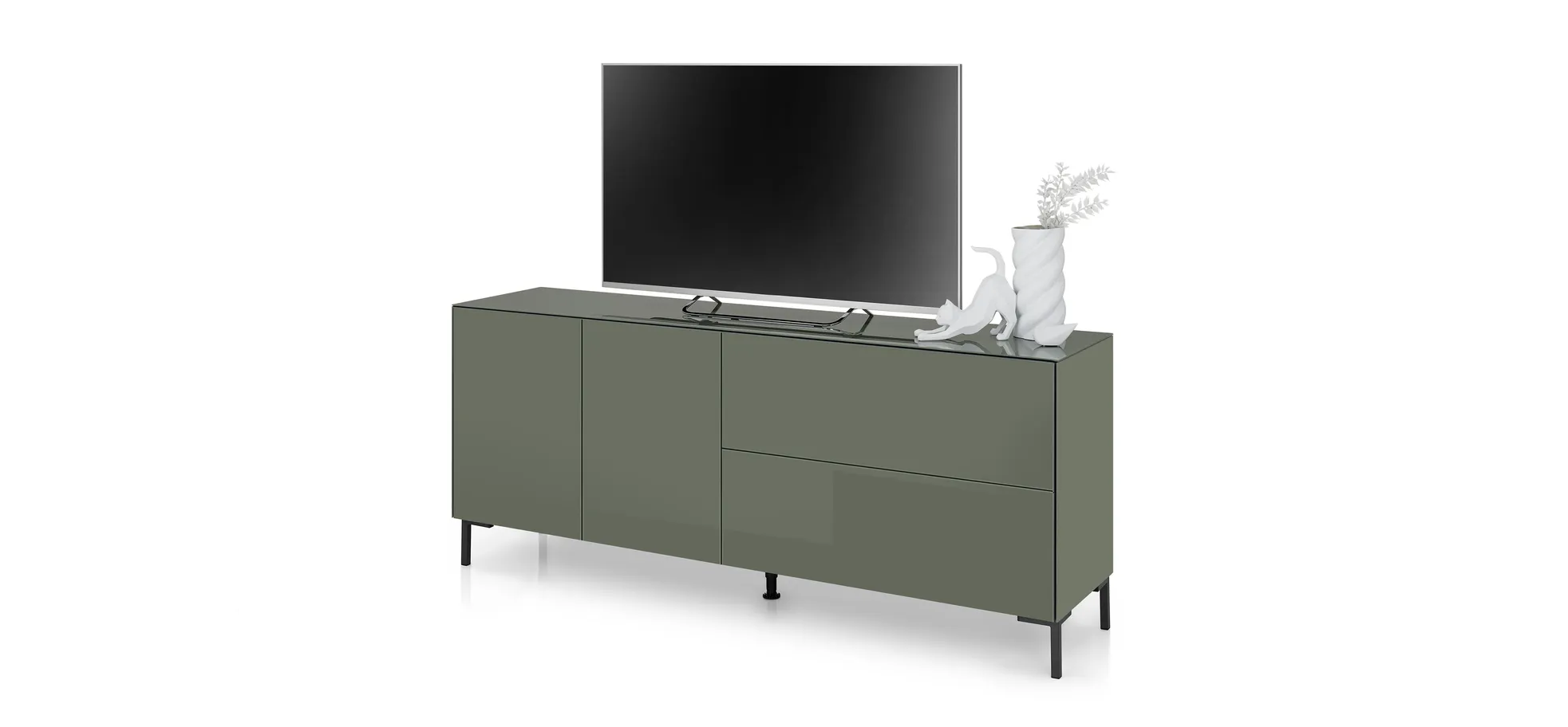 Lowboard, olivgrün - Makoa