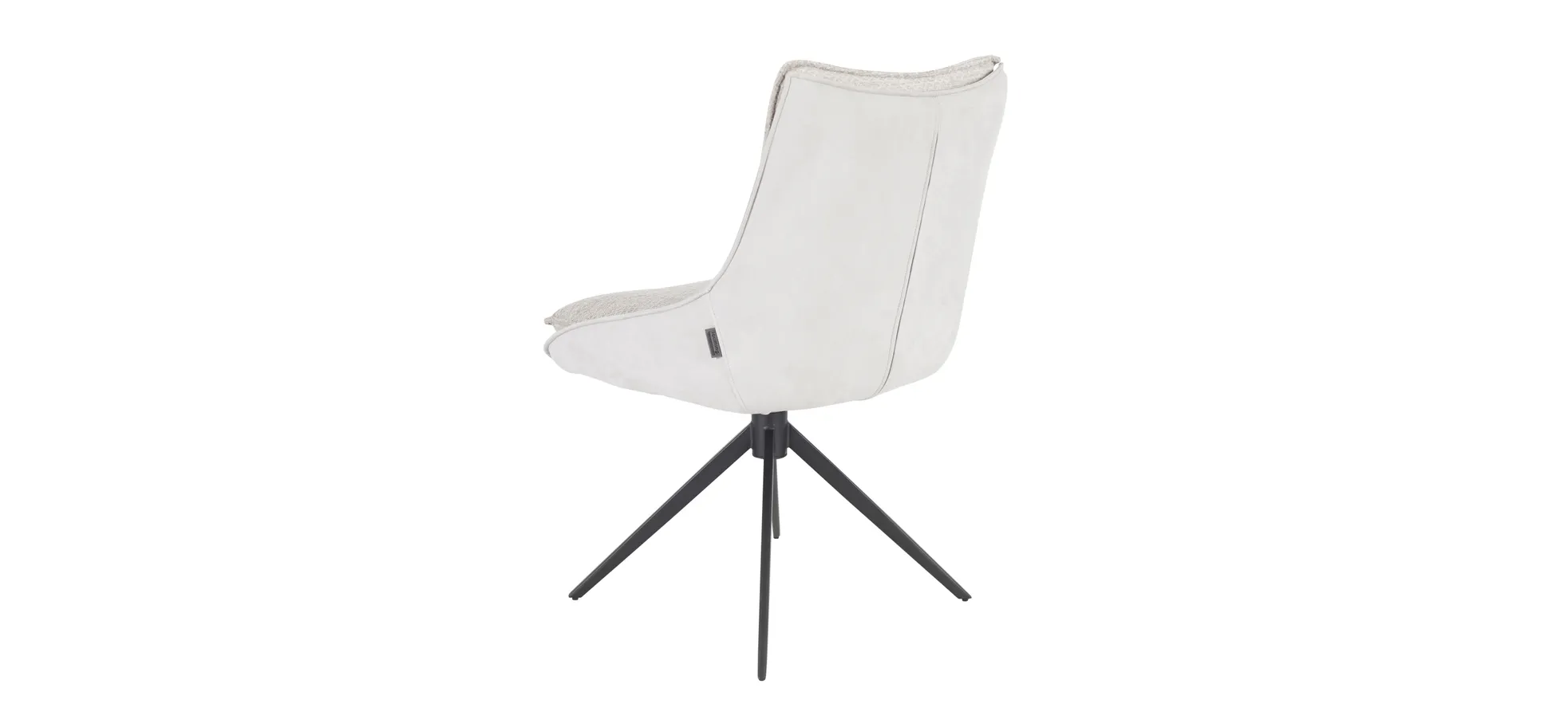 Stuhl, Bezug silber/Retrobliss, drehbar - Mandy