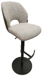 Barhocker, Stoff braun - Maile