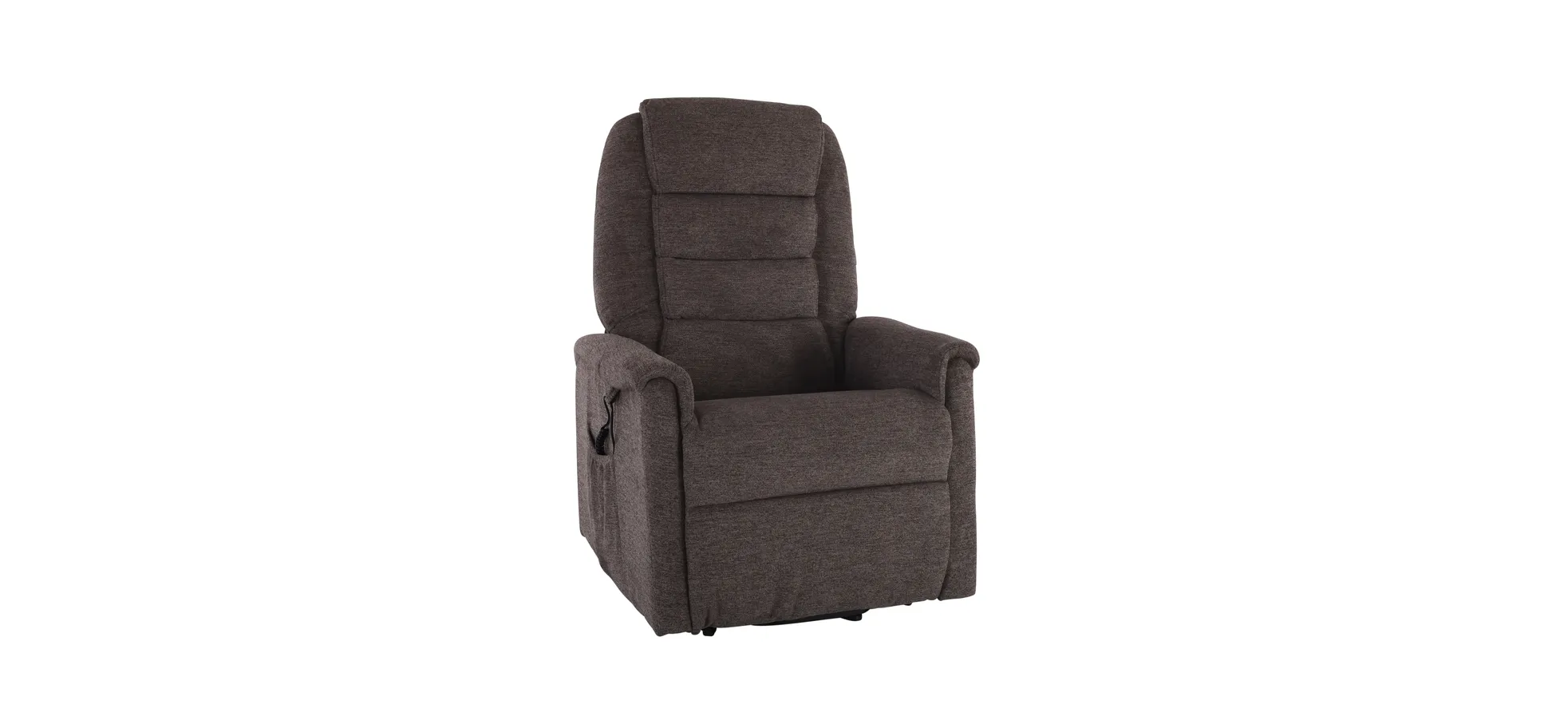 Fernsehsessel, Stoff braun, 2-motorisch - Myron