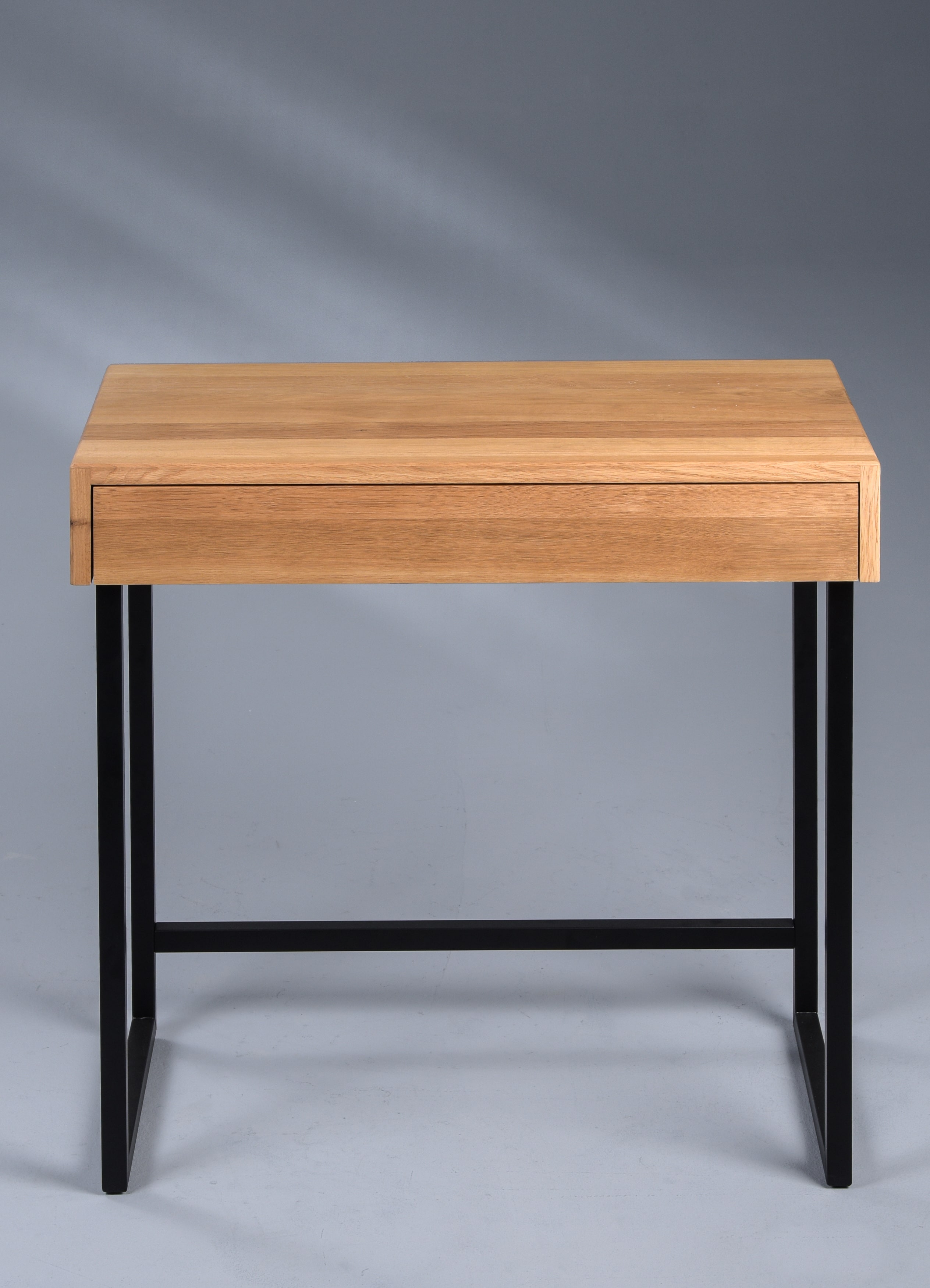 Konsole, Wildeiche massiv, BHT 80x75x42 cm - Makena