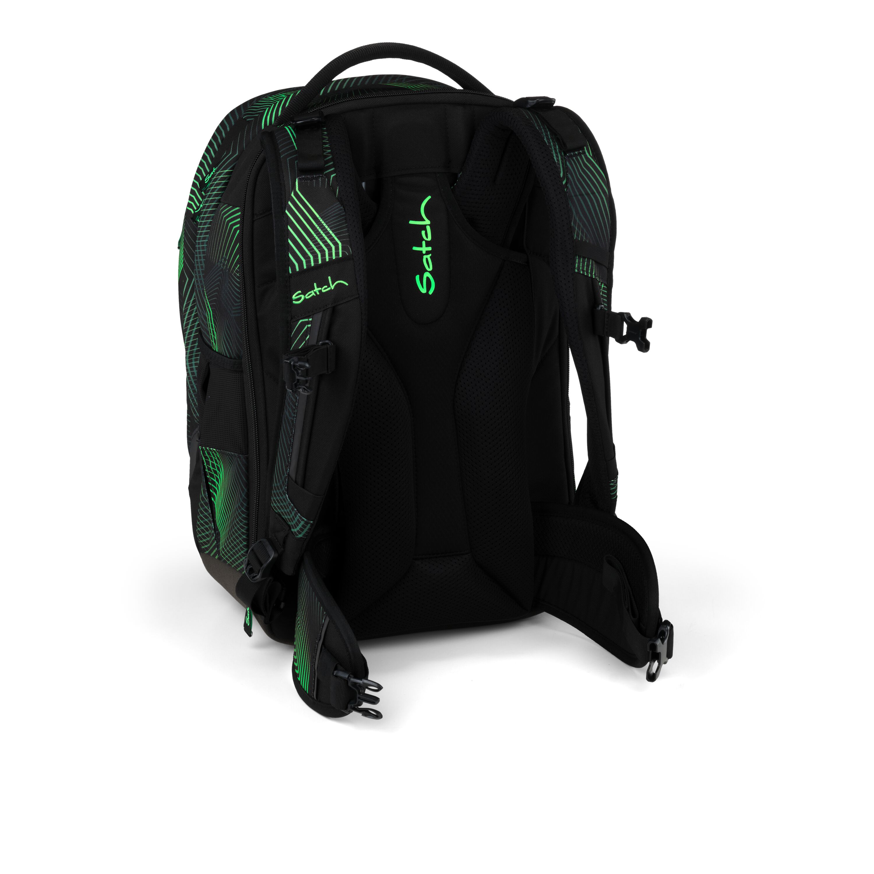 Satch Schulrucksack Seismic Green - Match Plus