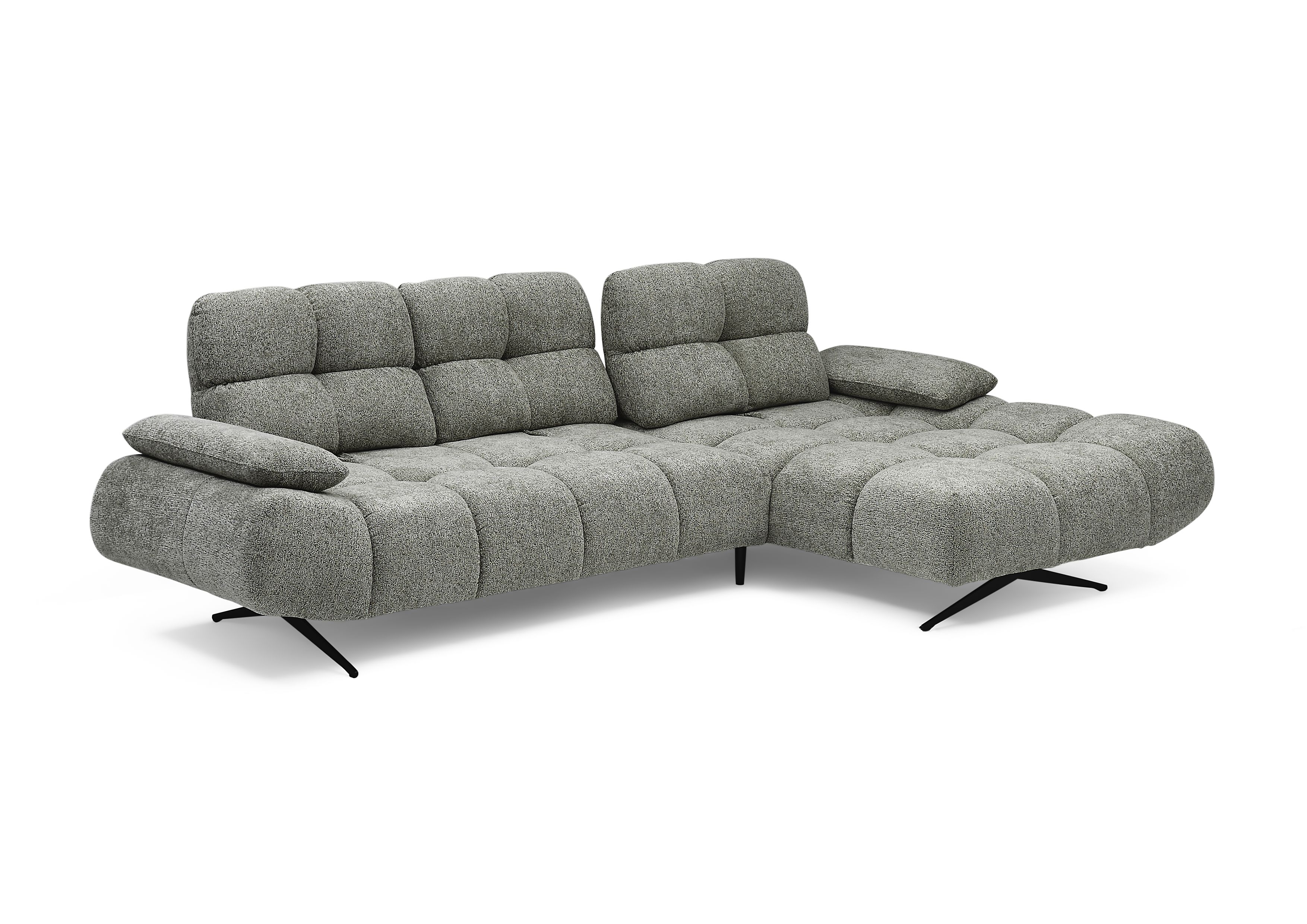 Ecksofa, graugrün - Weike
