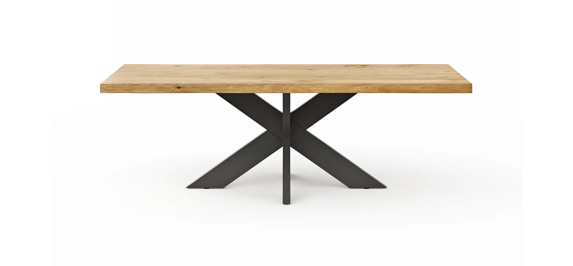 Esstisch Clifton - LB ca. 240x100 cm, Wildeiche massiv