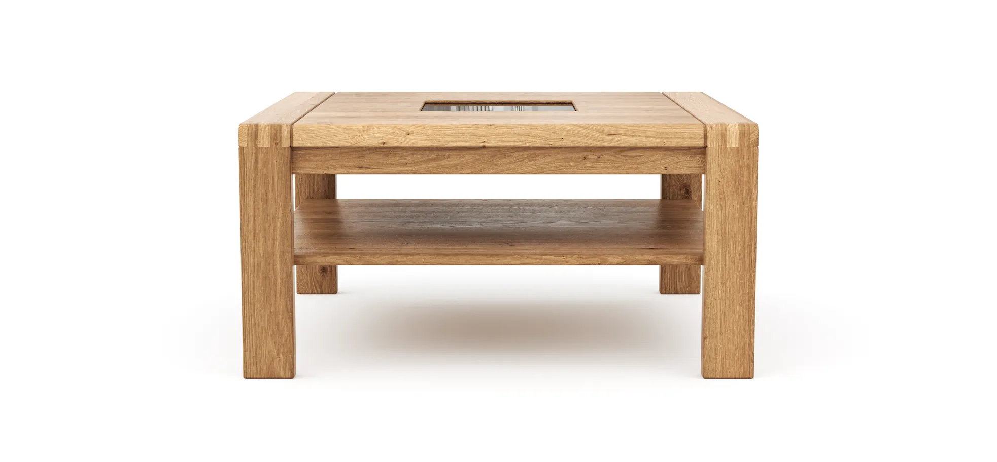 Couchtisch Cartago Soft - BHT ca. 90x45x90 cm, Wildeiche massiv, natur geölt