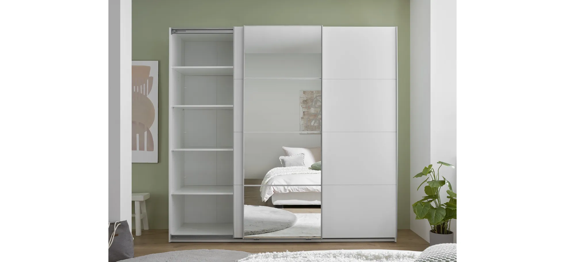 Schwebetürenschrank, weiß - MyStyle 3056 Schwebetürenschrank, weiß - MyStyle 3056
