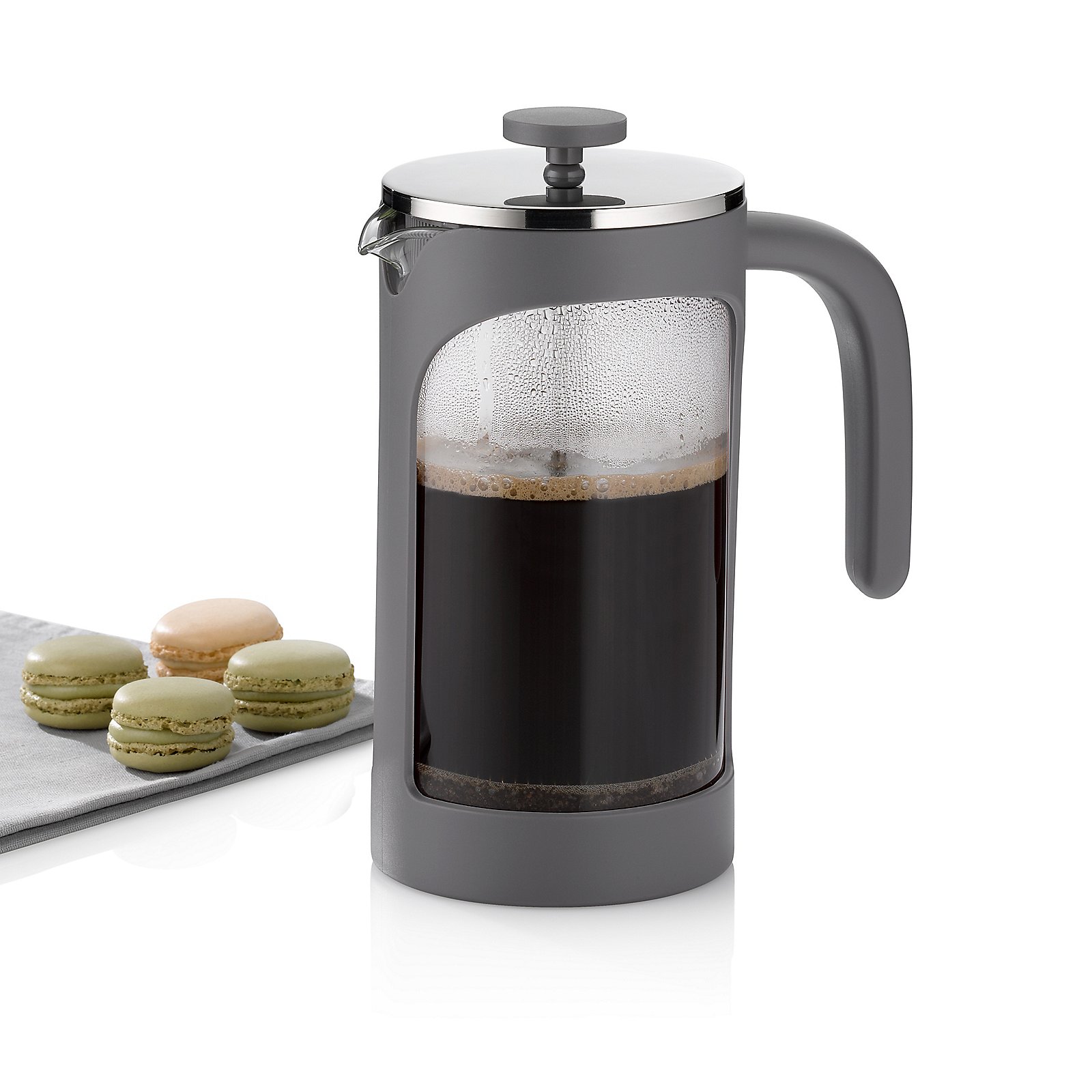 Kaffeebereiter Verona 16x21x10 cm - Glas grau