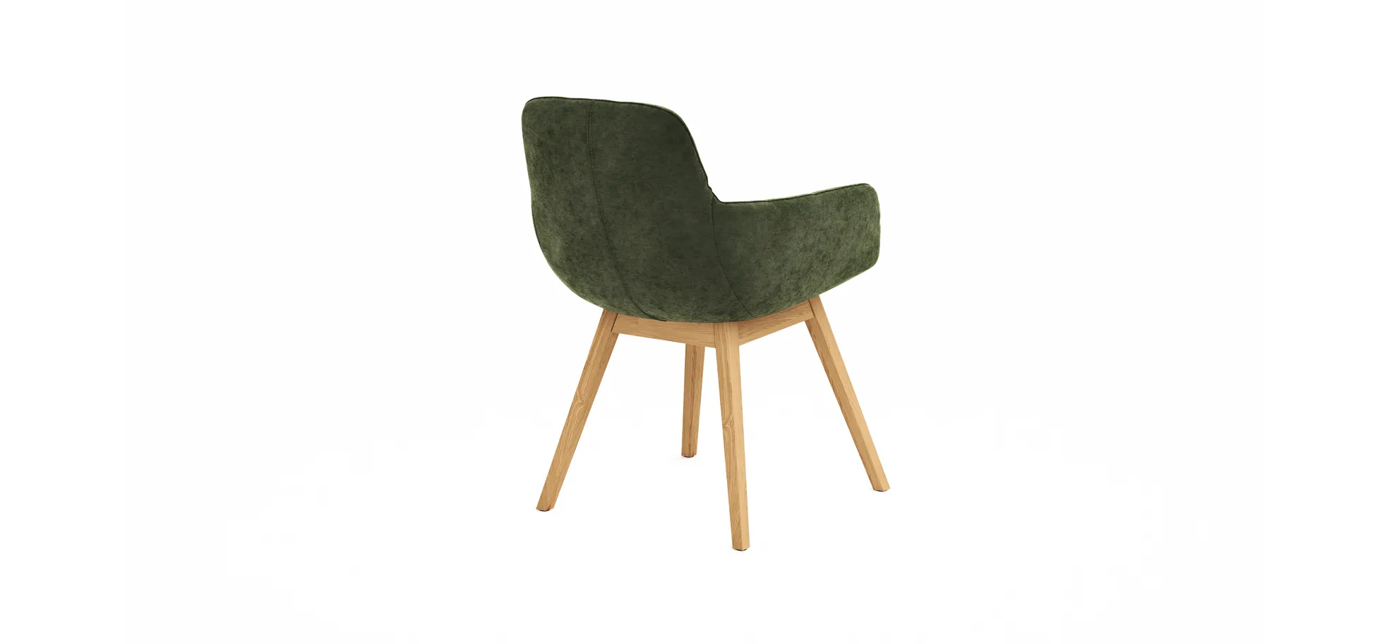 Armlehnstuhl Macano - Stoff, Olive