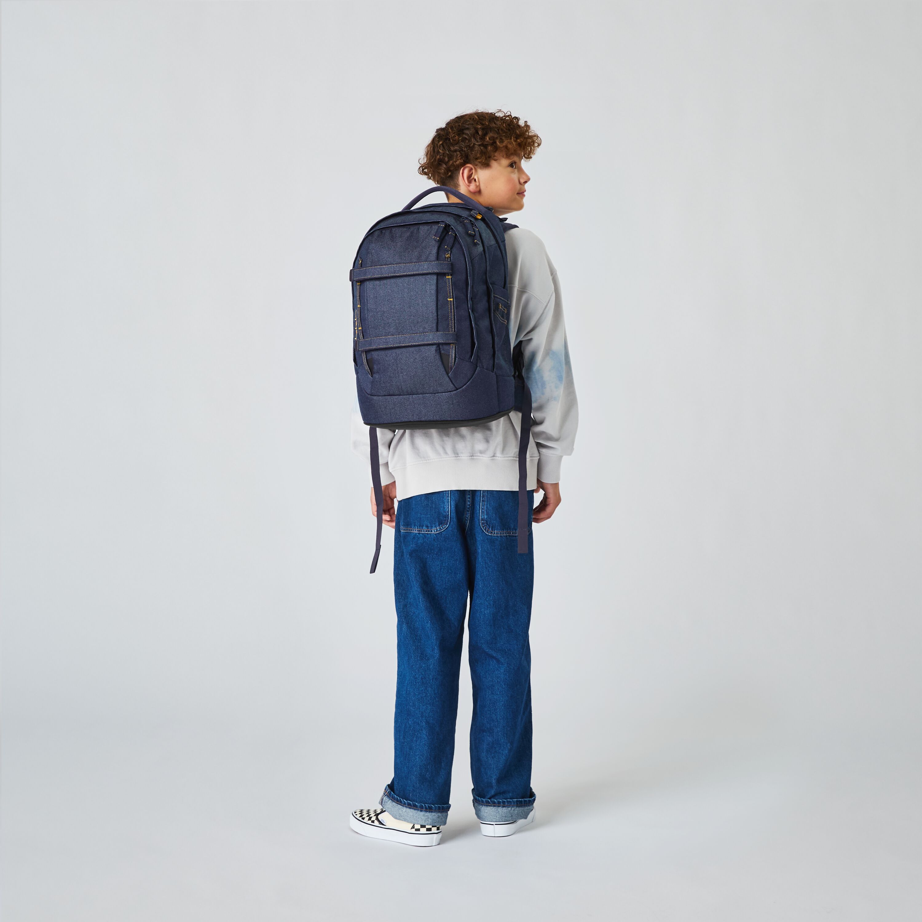Satch Schulrucksack Set Denim Blue - Satch Pack Set