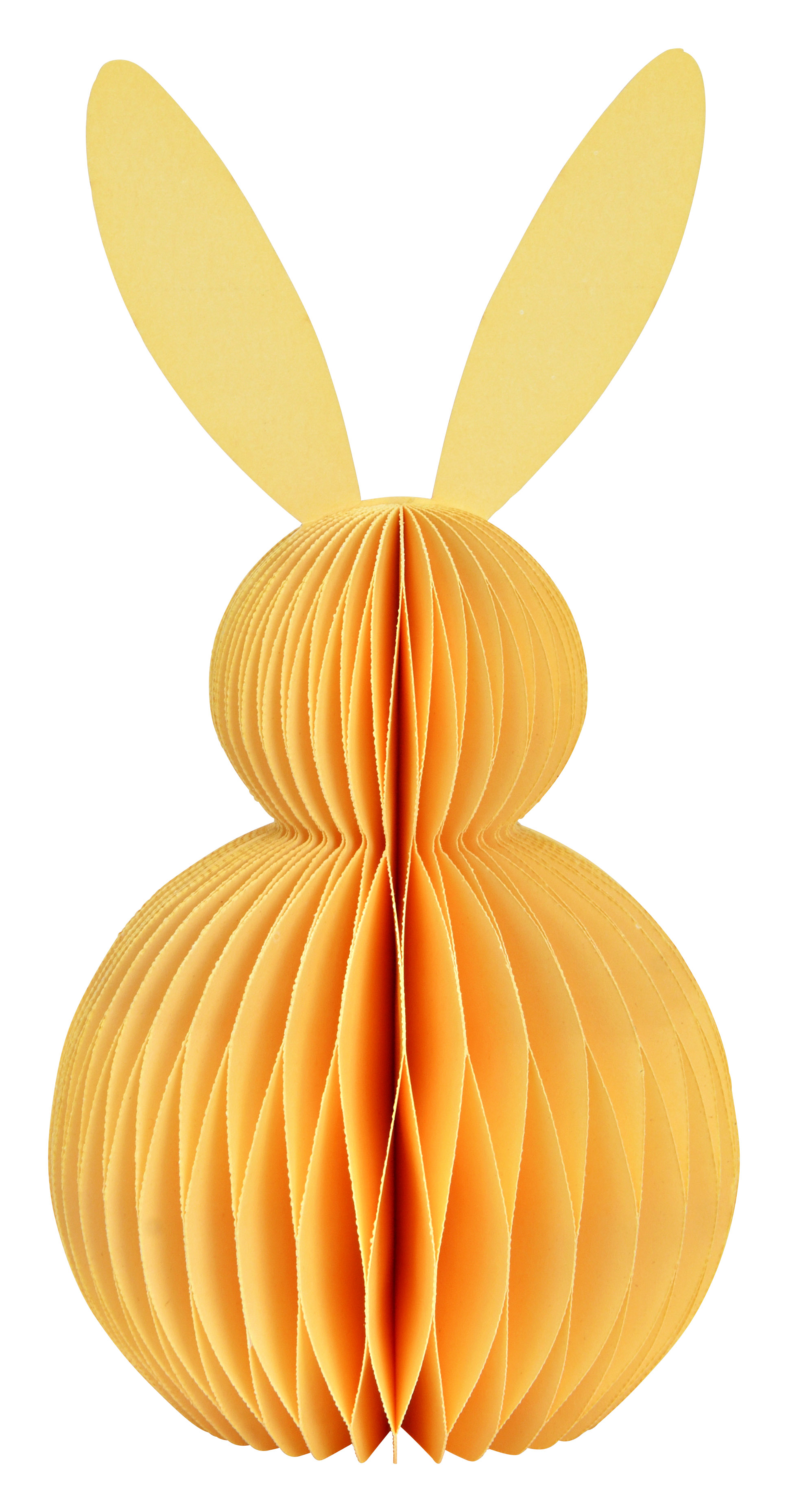 Hase Honeycomb - papier, gelb, 11x20cm