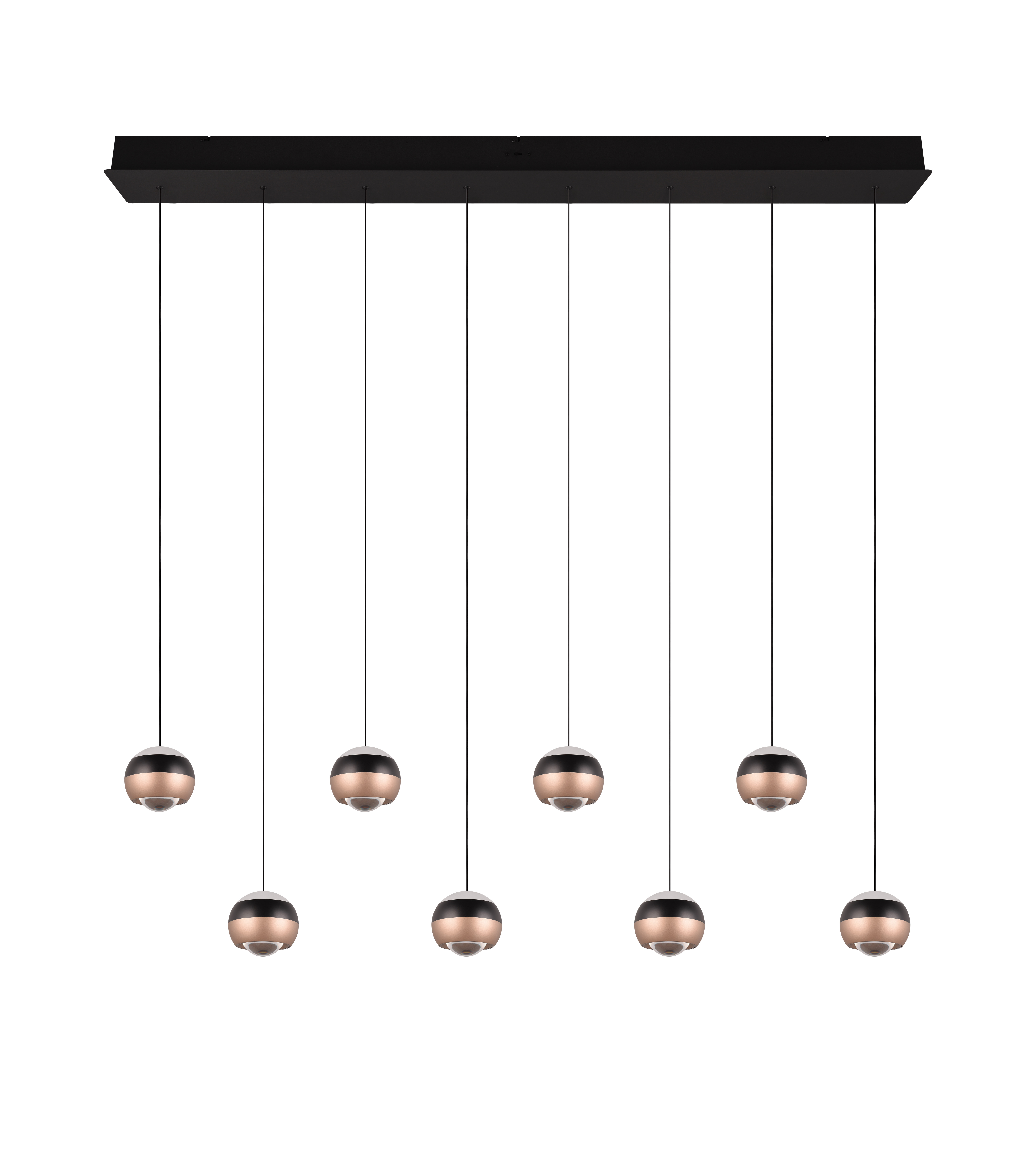 Pendelleuchte Orbit - 8-flg, LED, ca. 120x13x200cm
