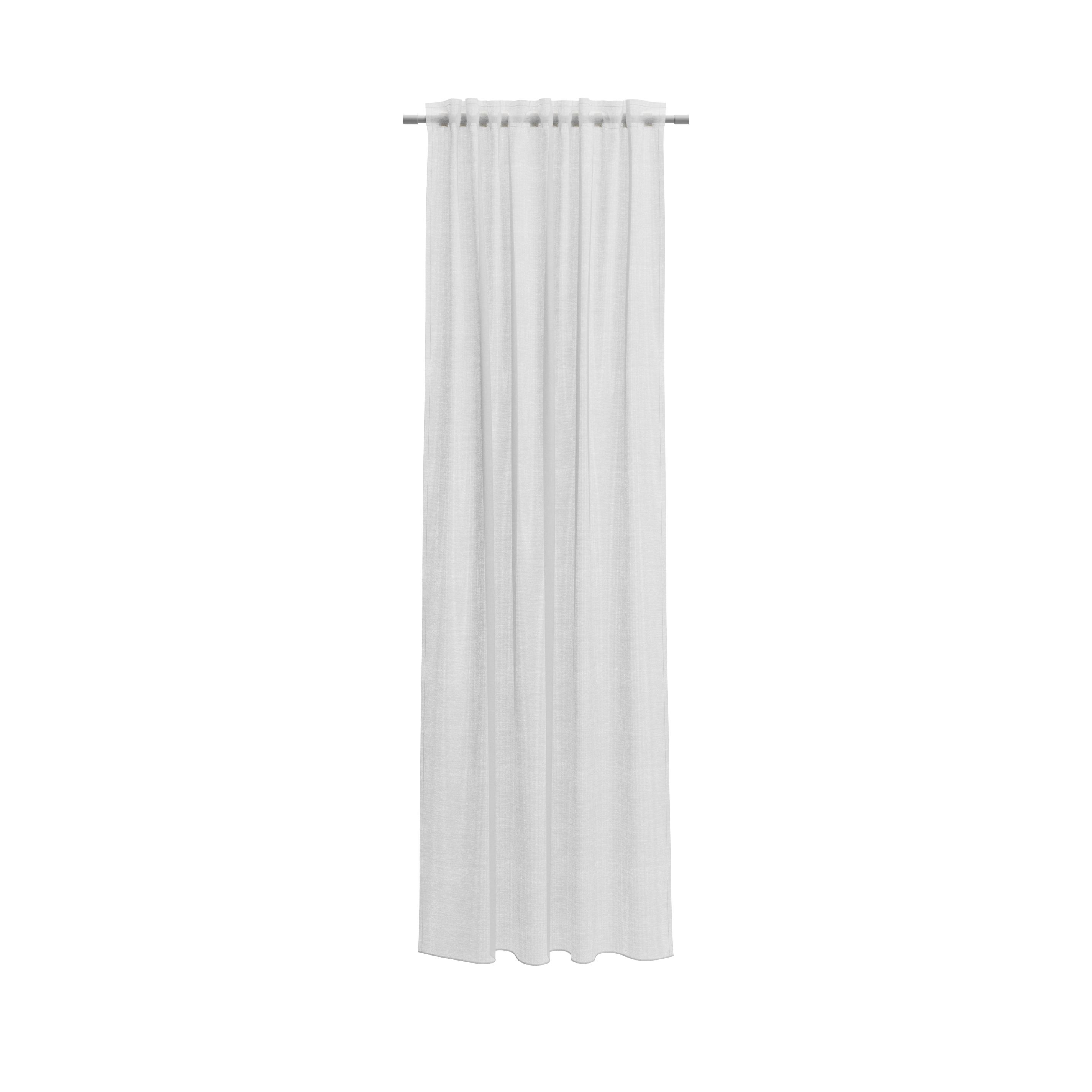 Schlaufenschal Kos, 142x245cm - 100% polyester, transparent uni, wollweiß