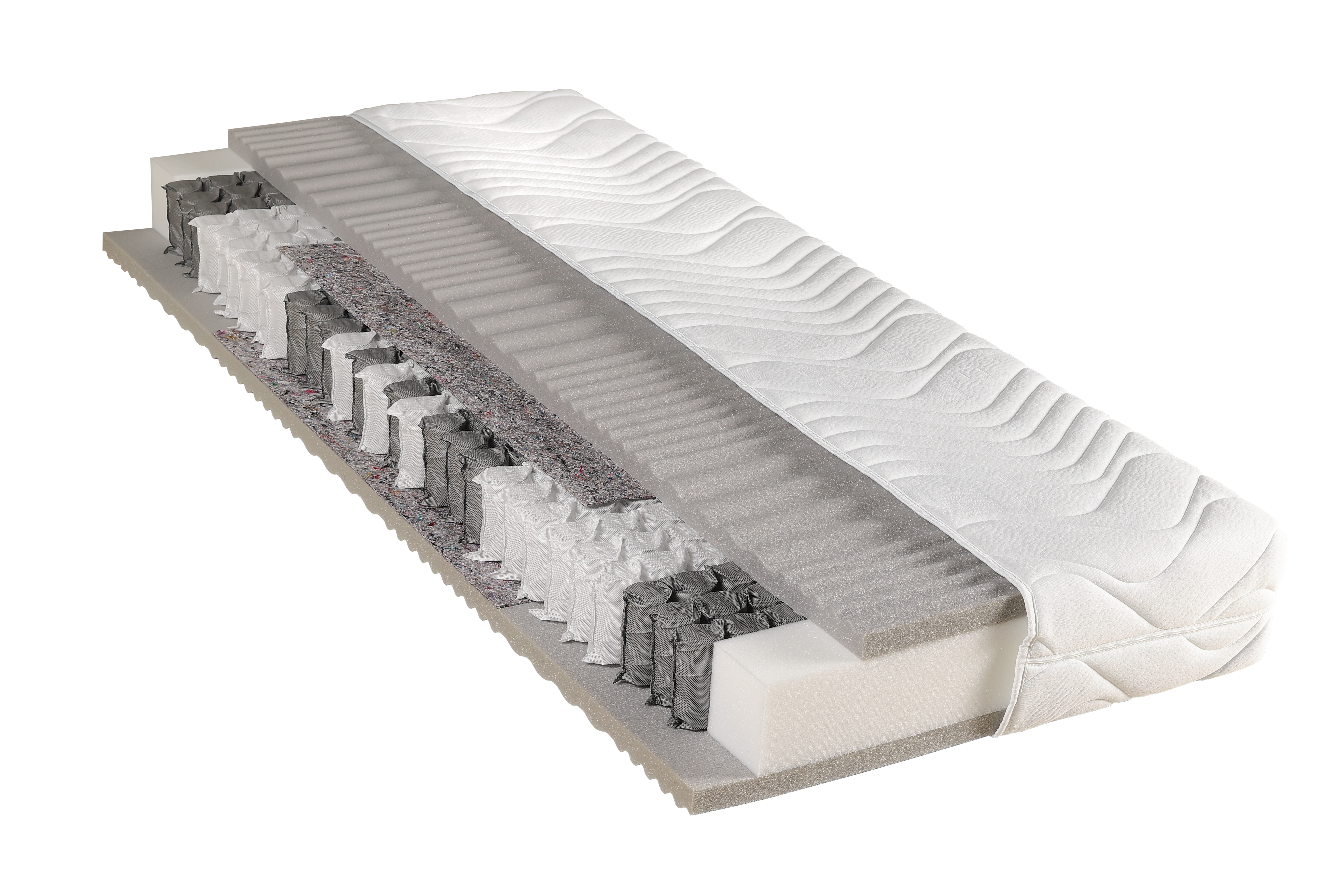 Taschenfederkern Matratze, Härtegrad 3 - MyStyle 3008