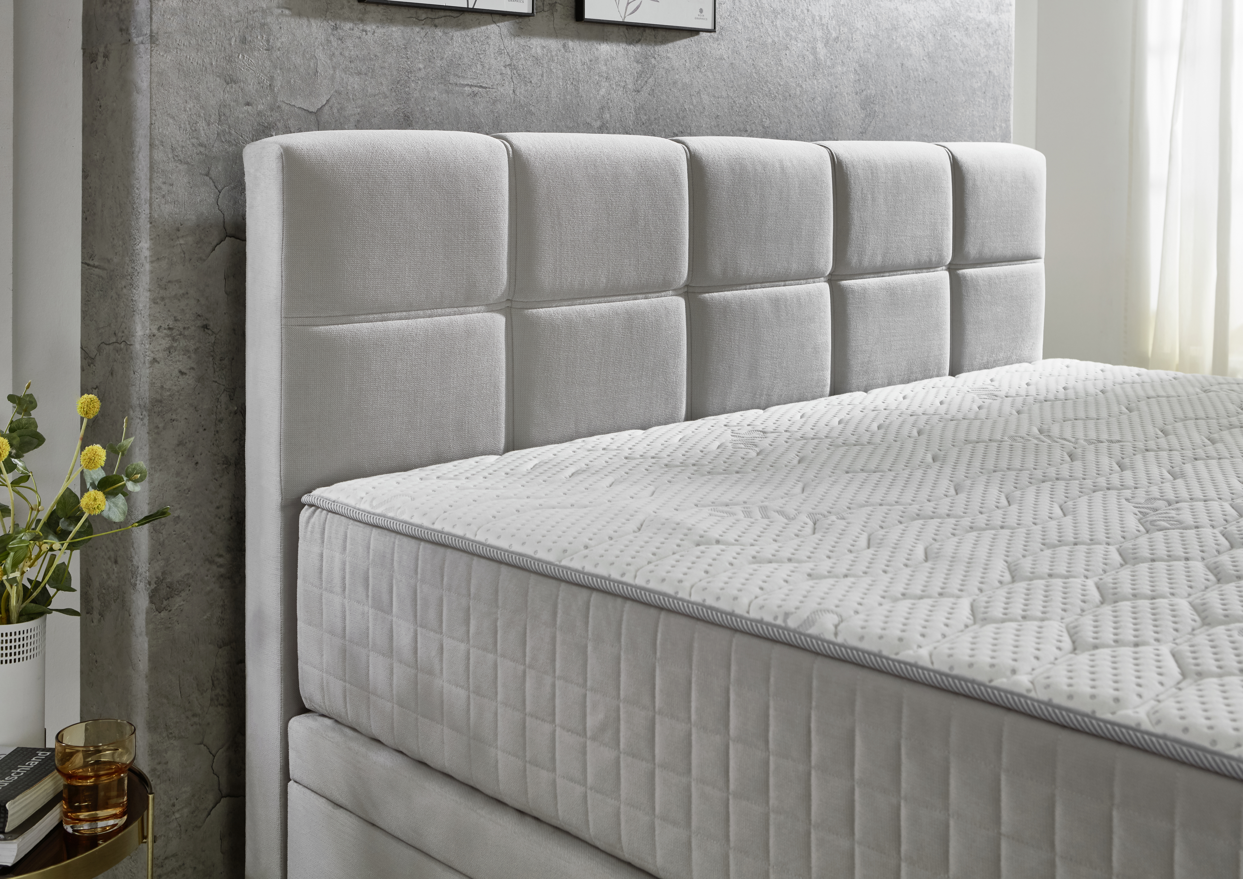 Boxspringbett, silber - MyStyle 3085