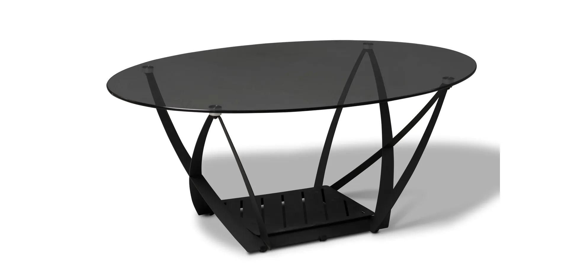 Couchtisch, Glasplatte, 100 cm breit - Mirja