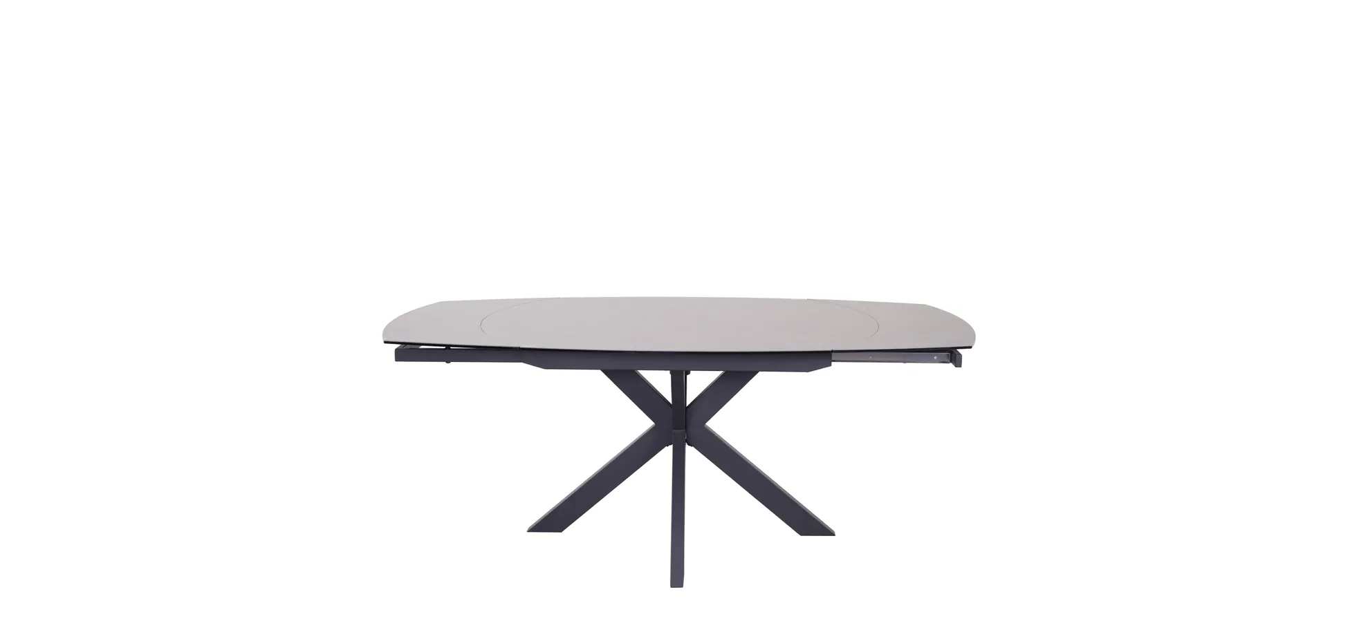 Esstisch, ausziehbar, Glaskeramik grau - Meggie