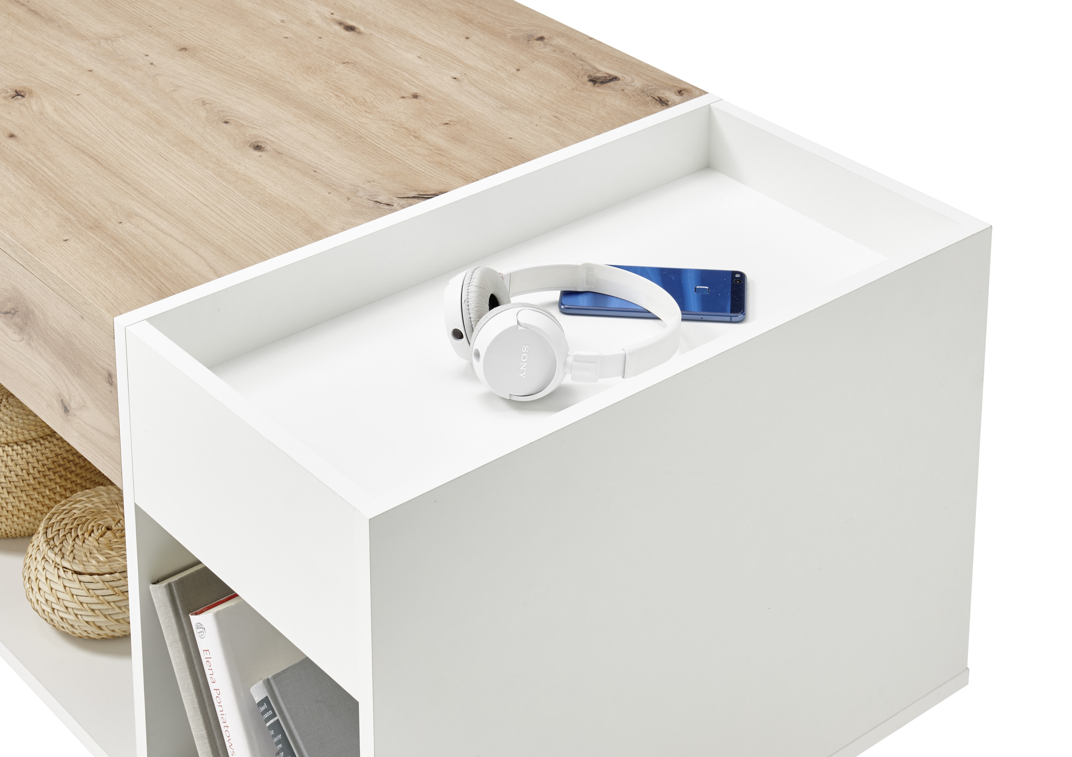 Couchtisch, Artisan Eiche/Weiß - MyStyle 1040