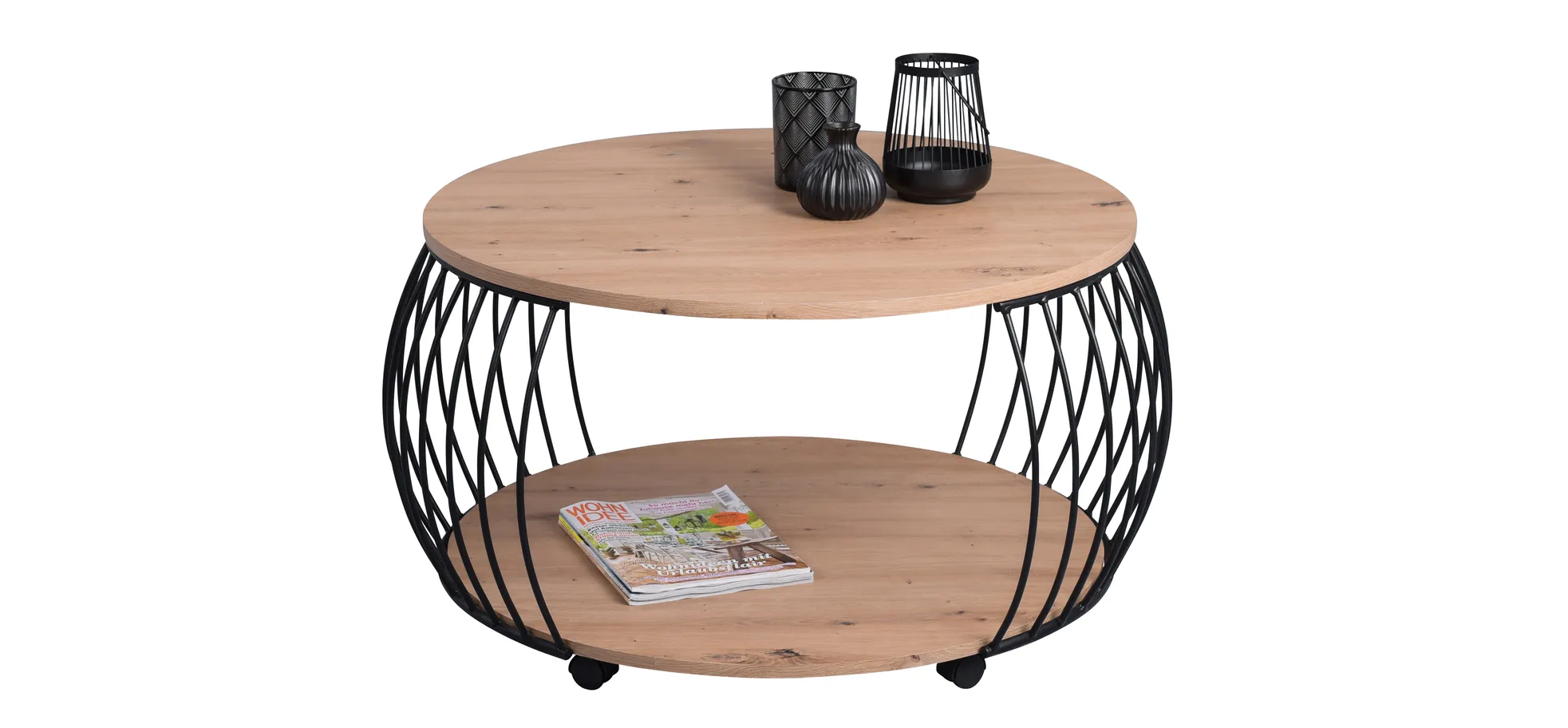 Couchtisch, Dekor Artisaneiche, Ø 60 cm - MYTREND 237