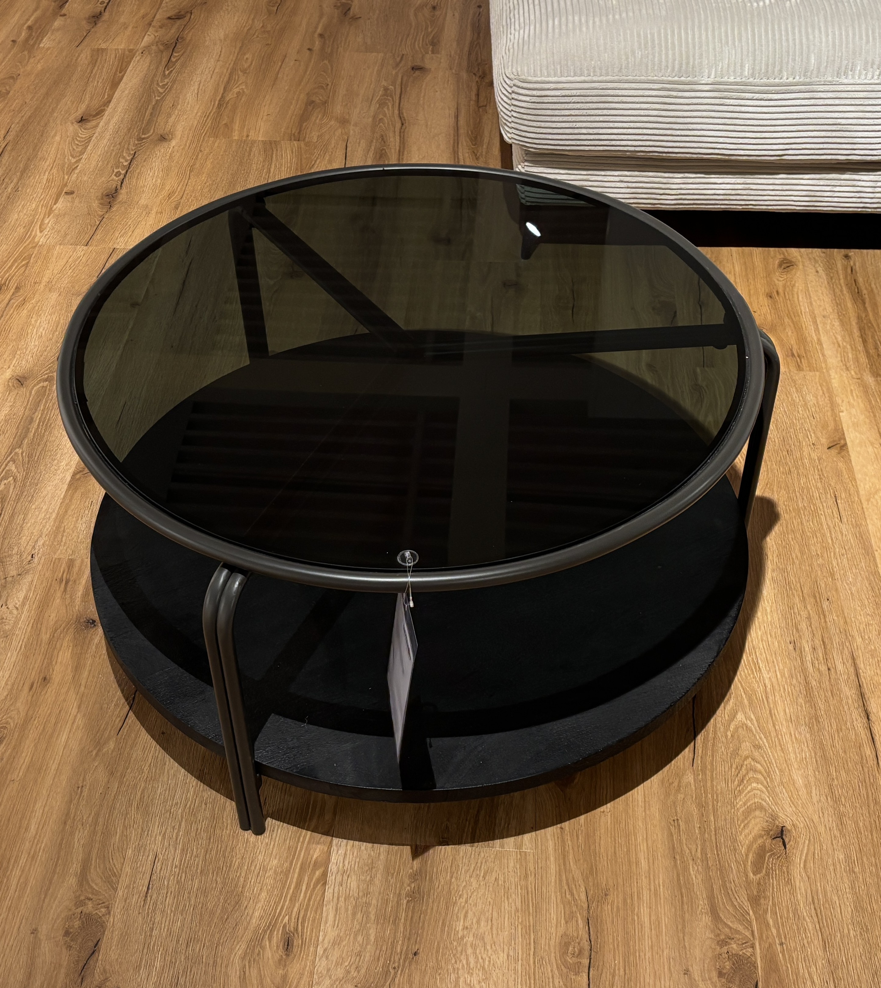 Couchtisch, schwarz, rund - Mykon 901