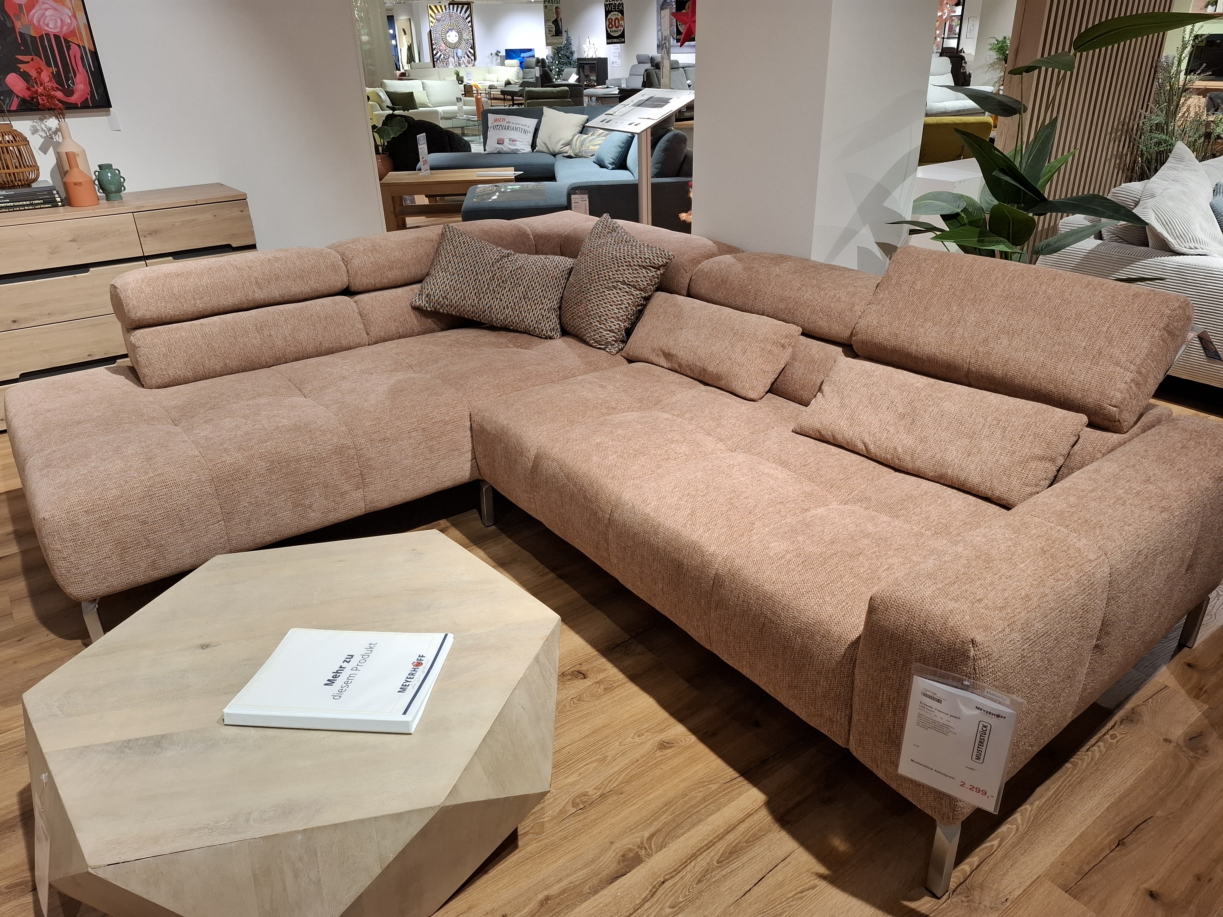 Ecksofa, Famous peach  - LS25 Antoni