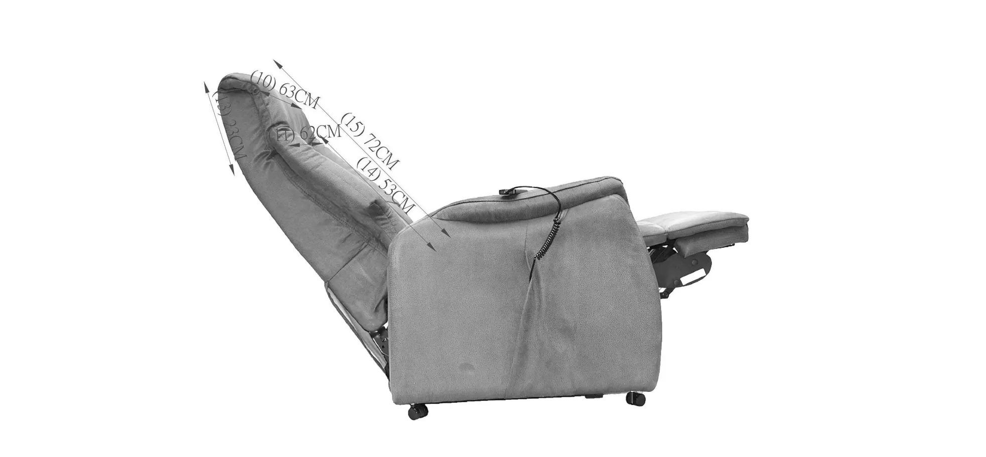 Fernsehsessel, Bezug braun - Malek