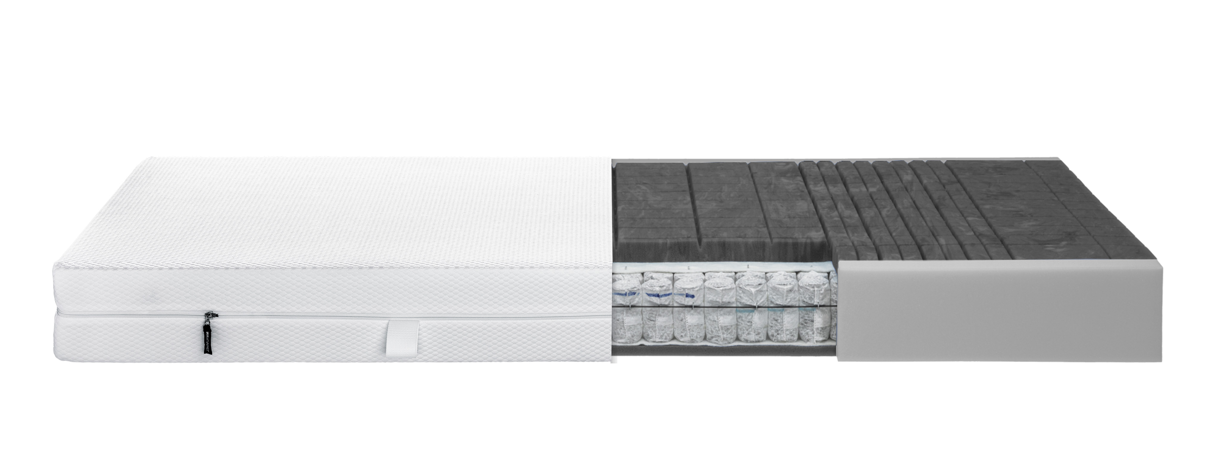 Tonnentaschenfederkern Matratze, 90x200 - MyStyle 3110