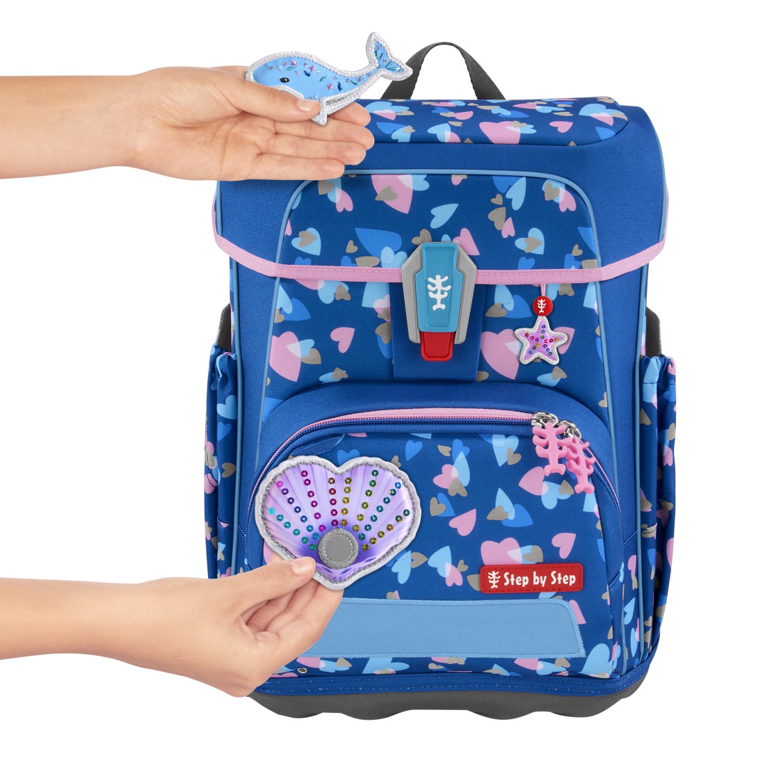 CLOUD REFLECT Schulranzen-Set "Seashell Pearl" - 5-teilig