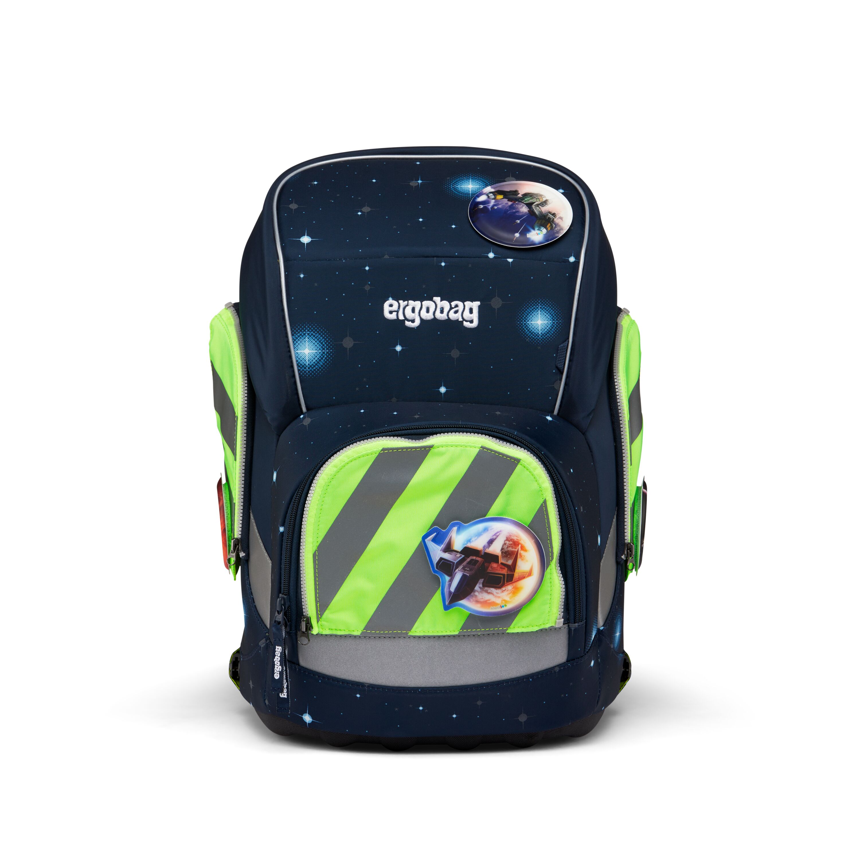 egobag Sicherheitsset, grün - fluo zip mit reflektorstreifen