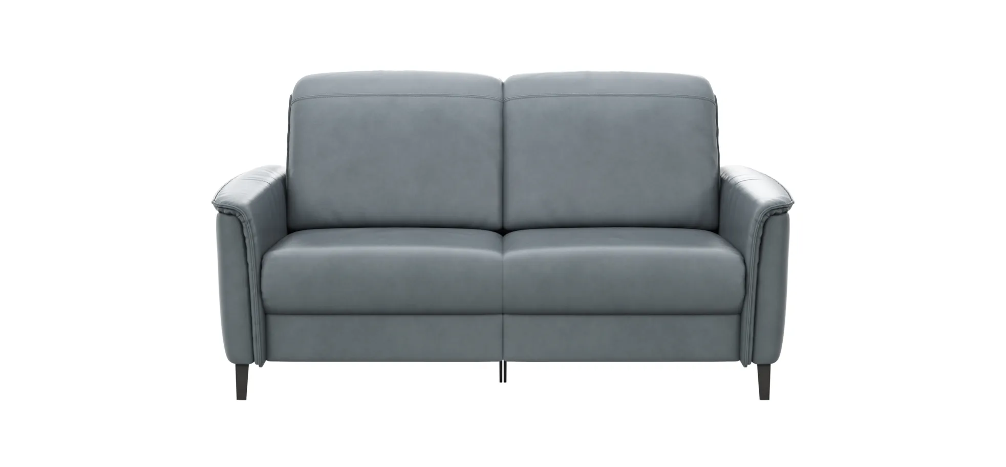 Sofa Bolivien - 2,5-Sitzer mit Relaxfunktion/Kopfteilverstellung motorisch, Leder, Steel