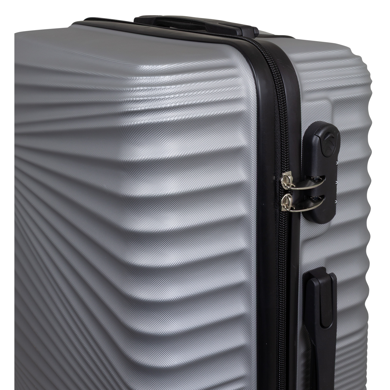 Kofferset Luxor, 3-Tlg. - silber