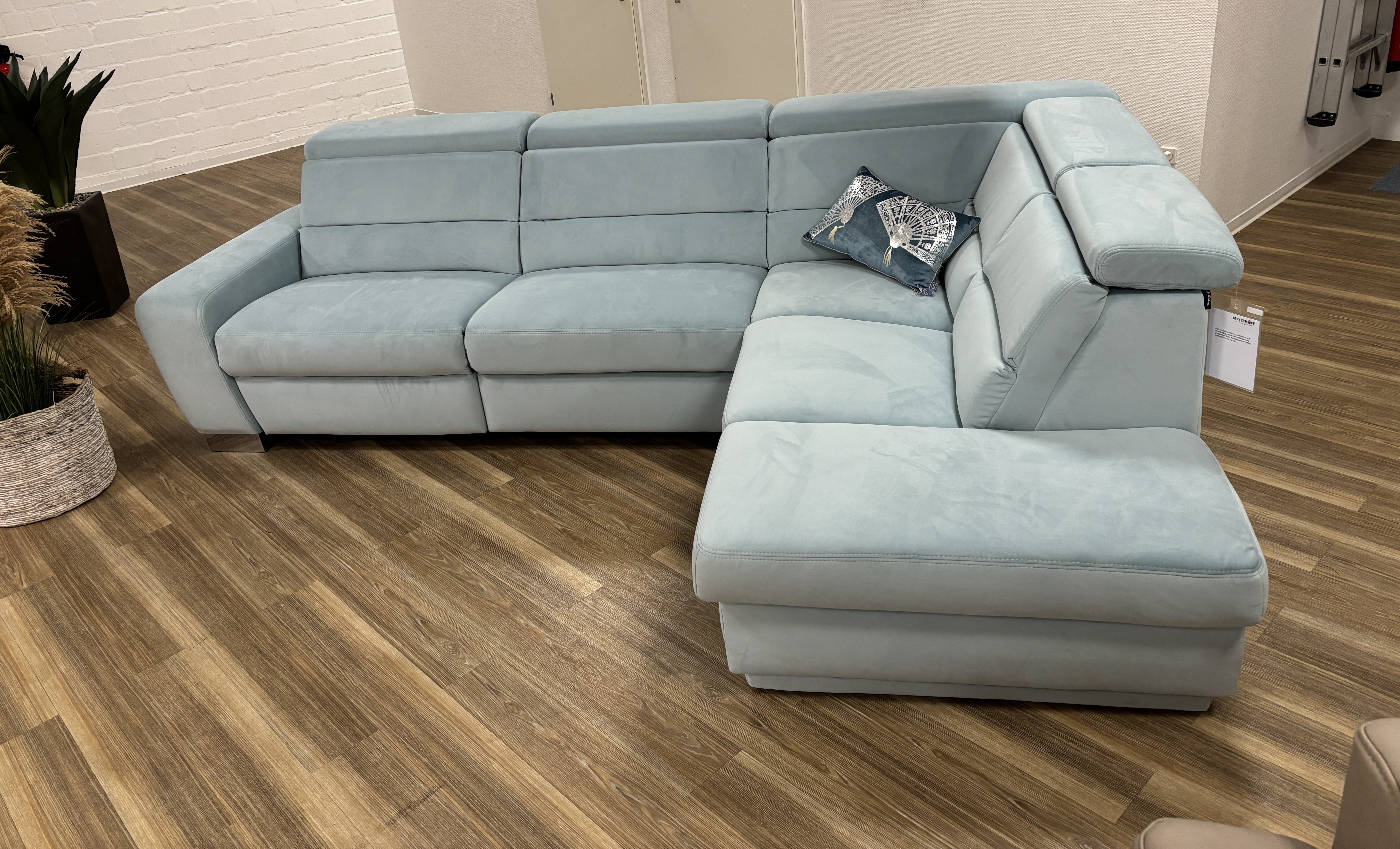 Eckgarnitur, Stoff Salsa sky, Sitz Kaltschaum - MyStyle 2015