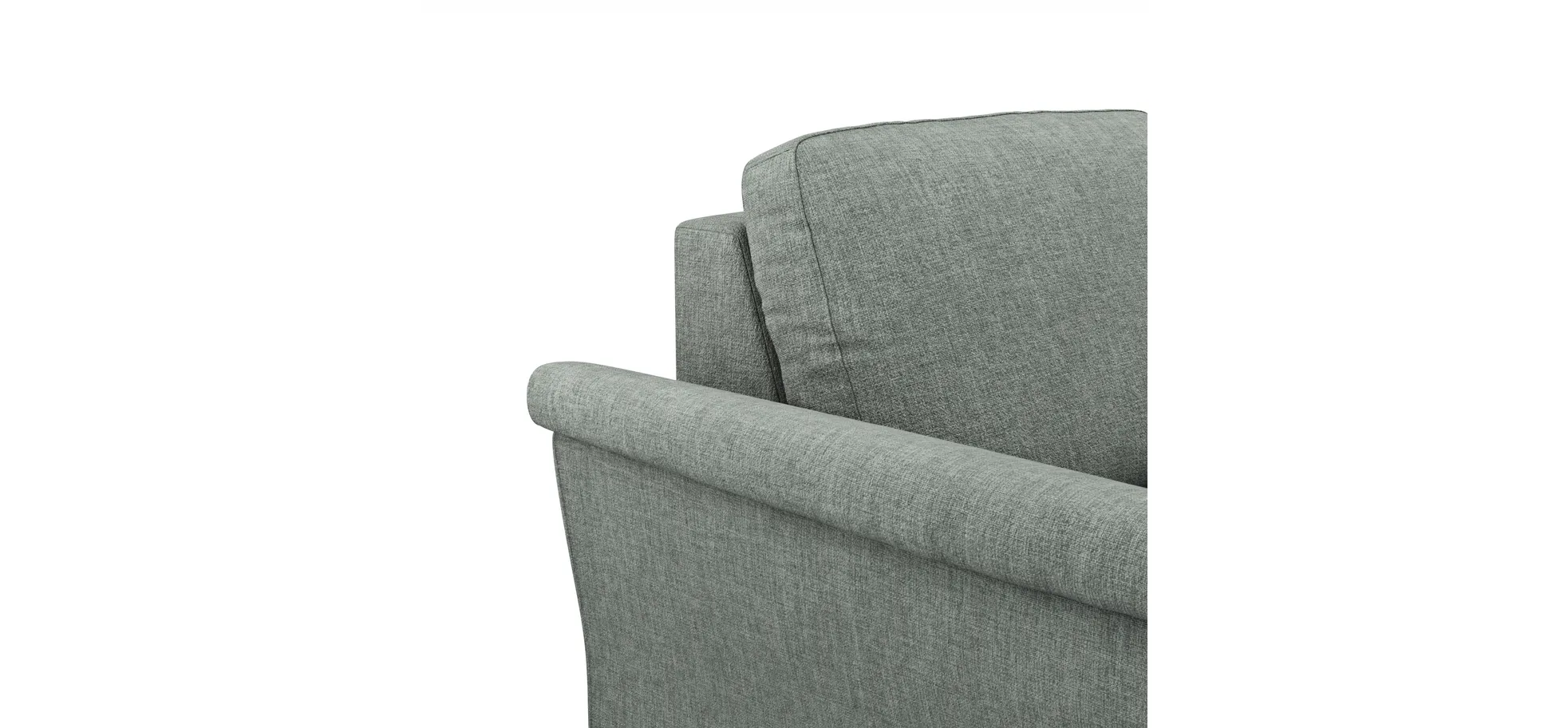 Ecksofa Rockport A - 2,5-Sitzer mit Ecke rechts inkl. Relaxfunktion (motorisch), Stoff, Grau