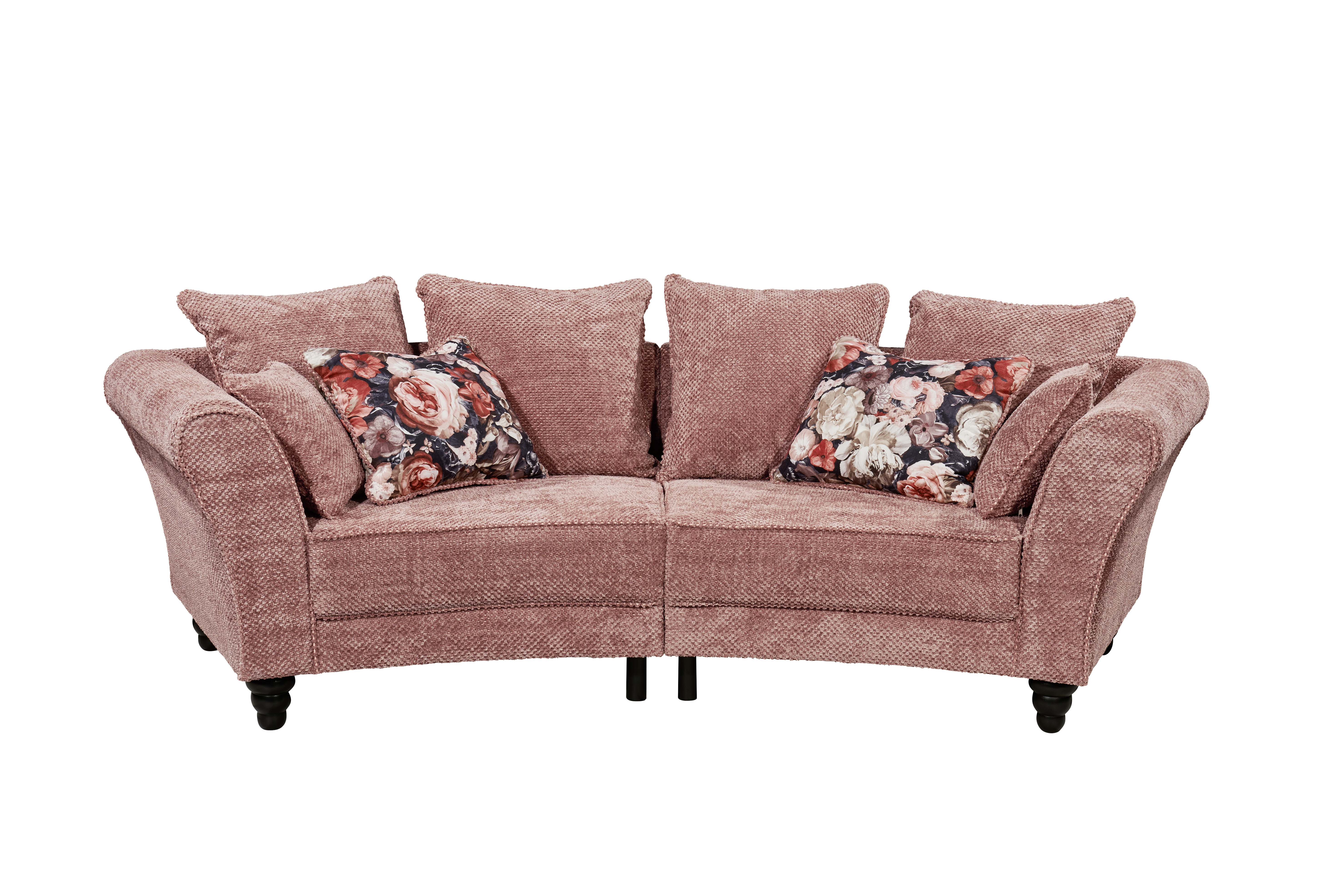 Sofa 3-sitzig, Stoff coral / Flower - MyStyle 2012