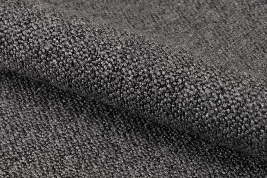 Stuhlsatz, Stoff anthrazit, Metall schwarz - Alisha