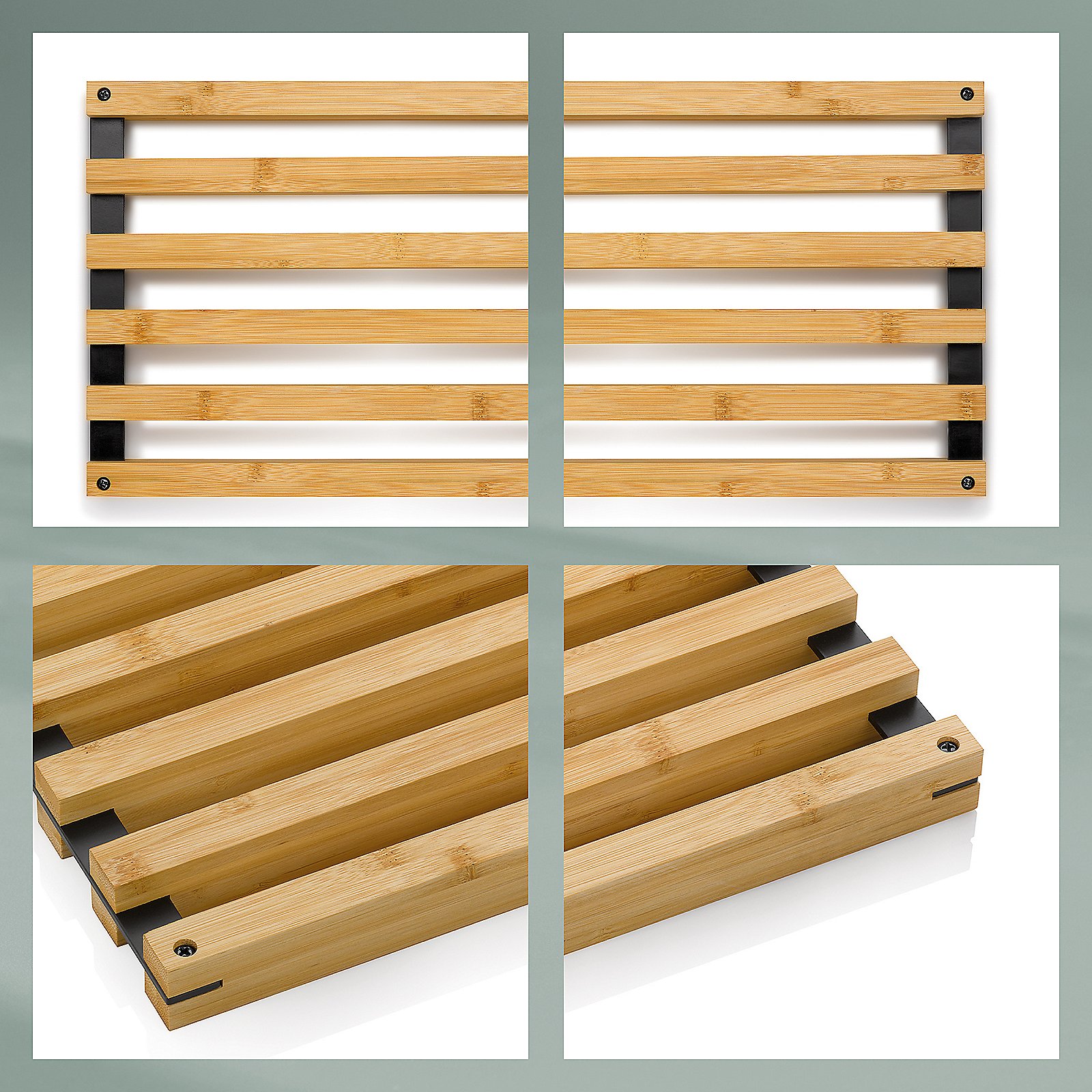 Untersetzer Kiril 24x3x38 cm - Bambus schwarz