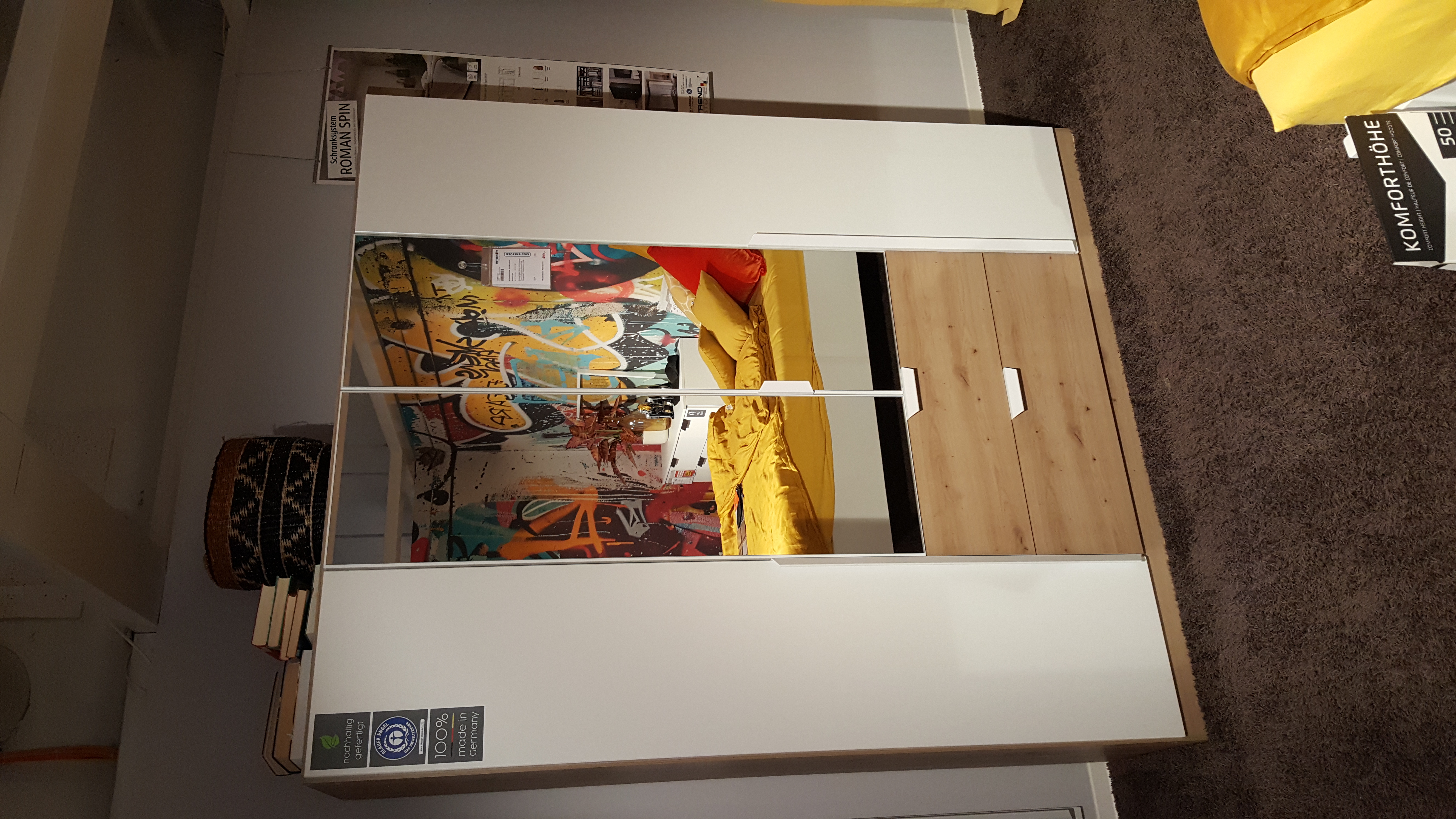 Kleiderschrank, Eiche Artisan  - Roman Spin