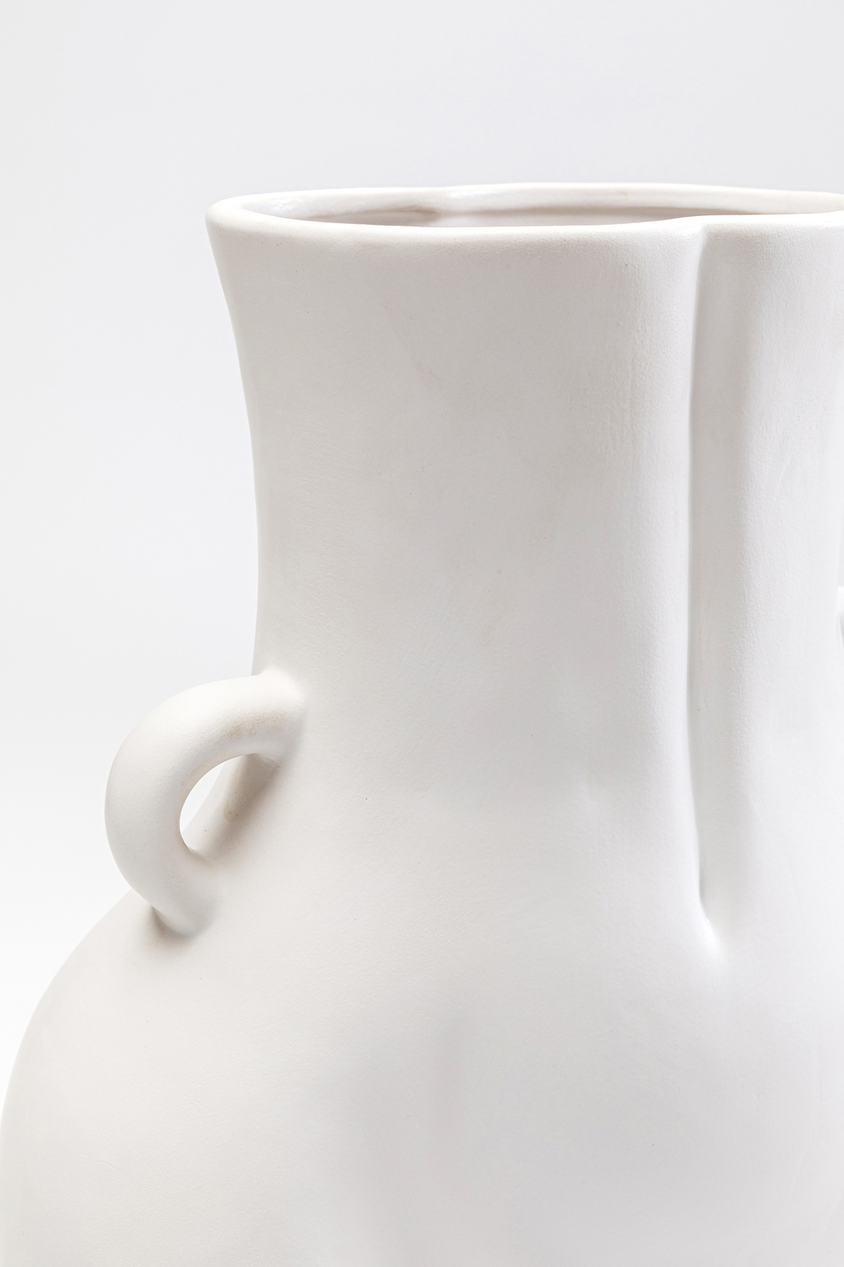 Vase Donna, weiß, Keramik Dolomit - Accessoires