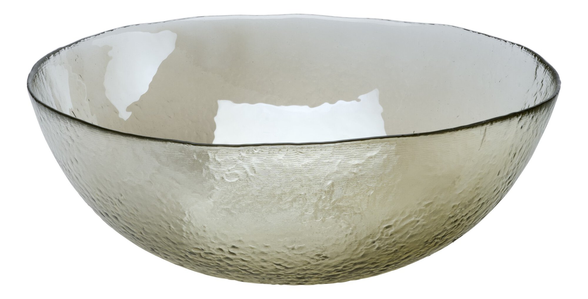 Schale Luzia - glas, braun, 25cm