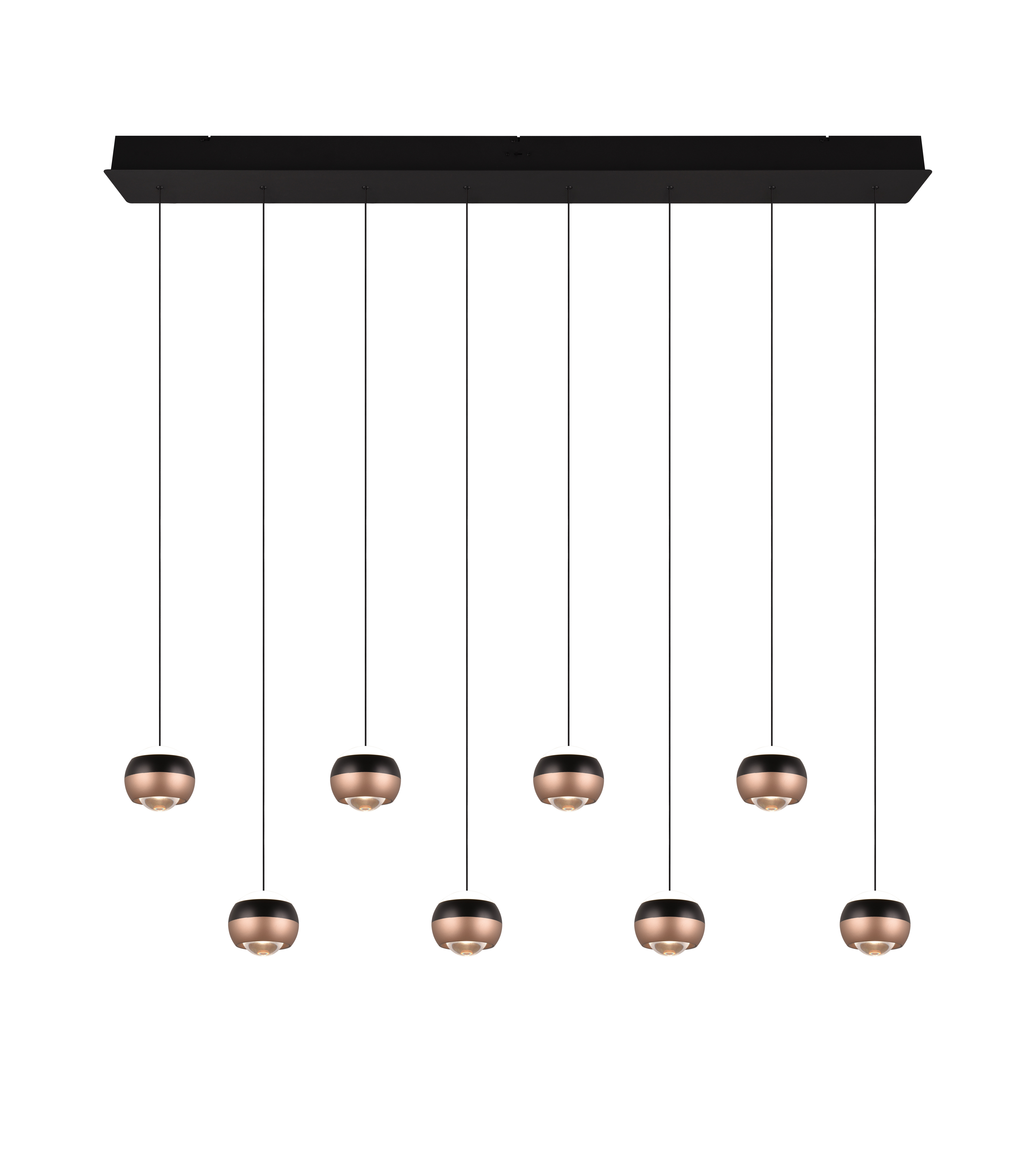 Pendelleuchte Orbit - 8-flg, LED, ca. 120x13x200cm