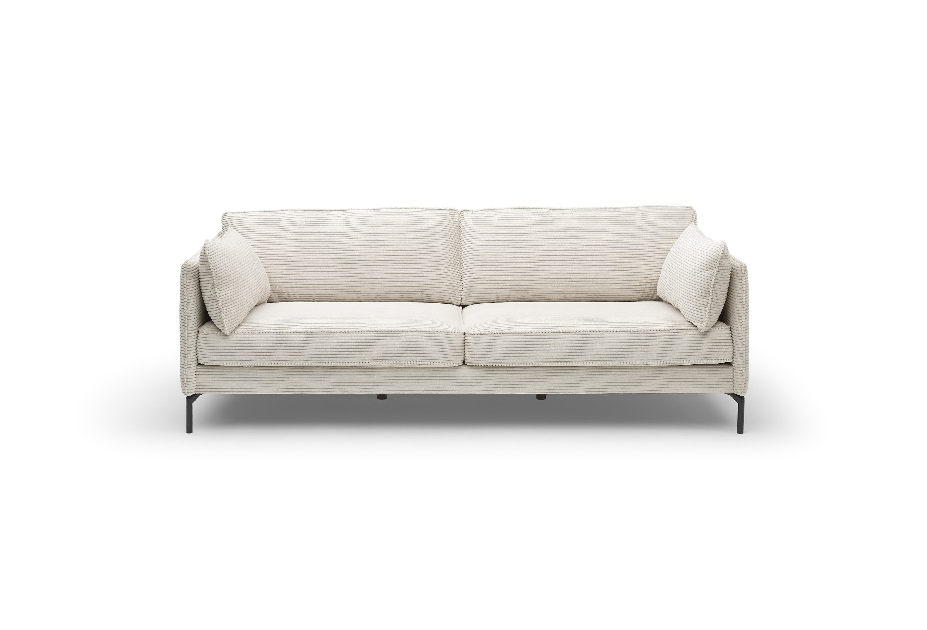 Sofa. Stoff cream, inklusive Kissen - HELWI