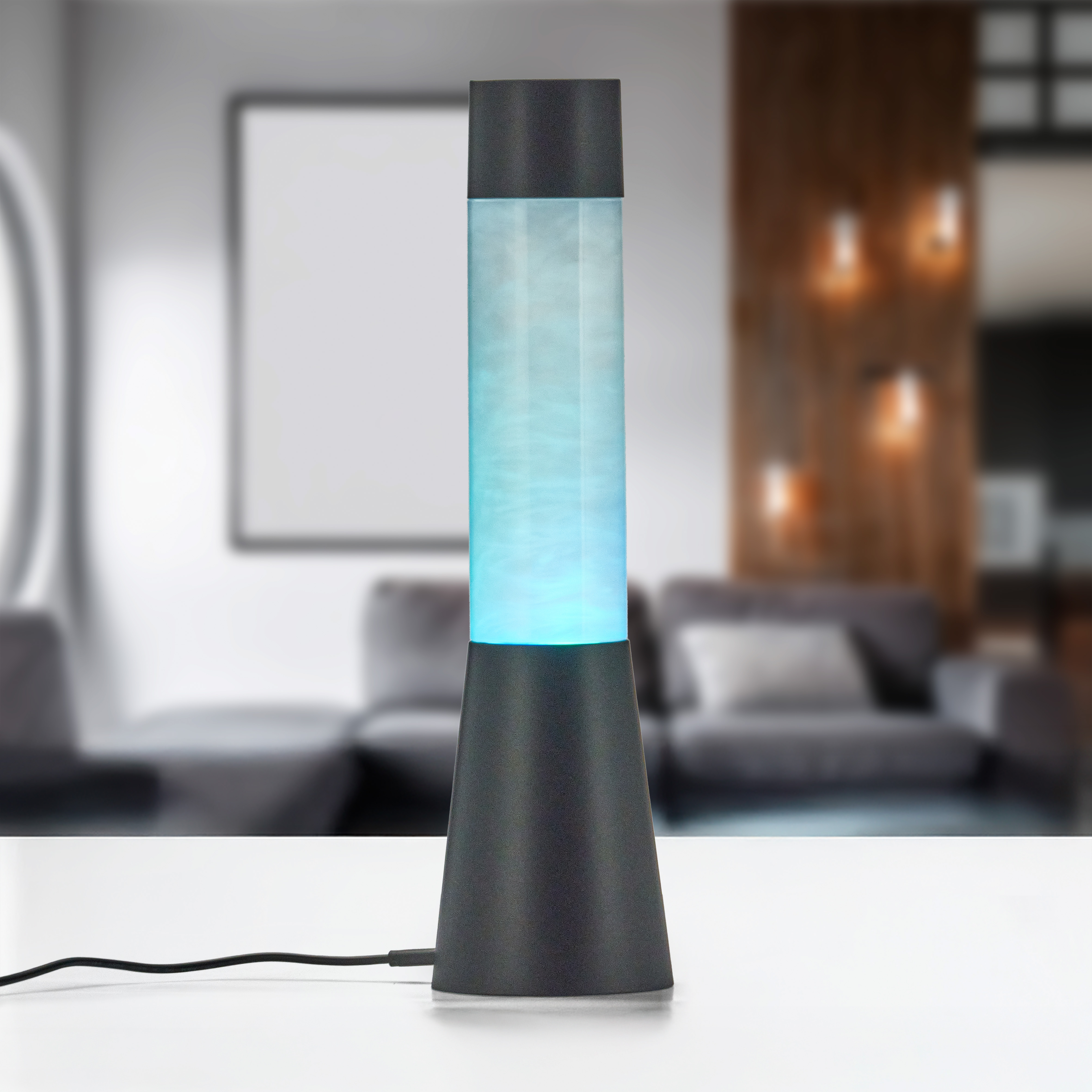 Tischleuchte CIRRUS - LED, Kunstst., schwarz, ca. Ø9xH.33cm